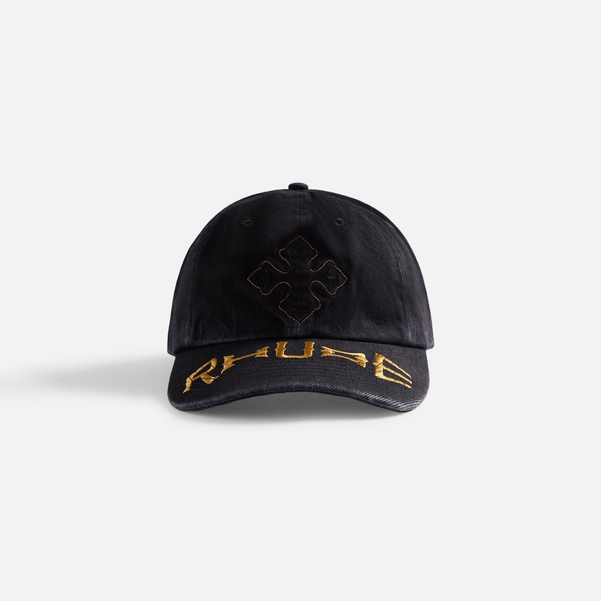 Rhude Cross Denim 6-Panel Hat - Black