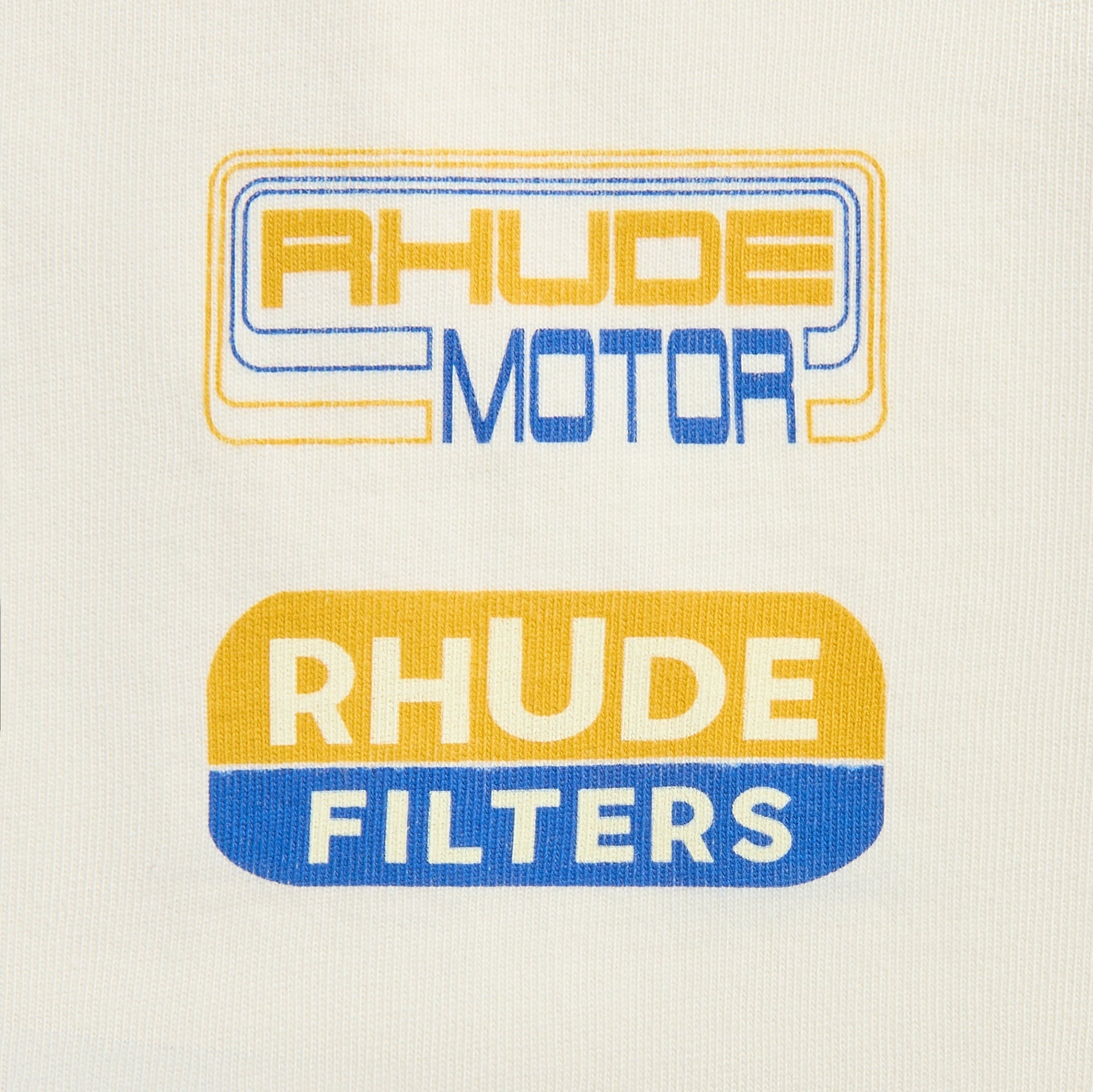 Rhude Roadway Racing Tee in Vintage White