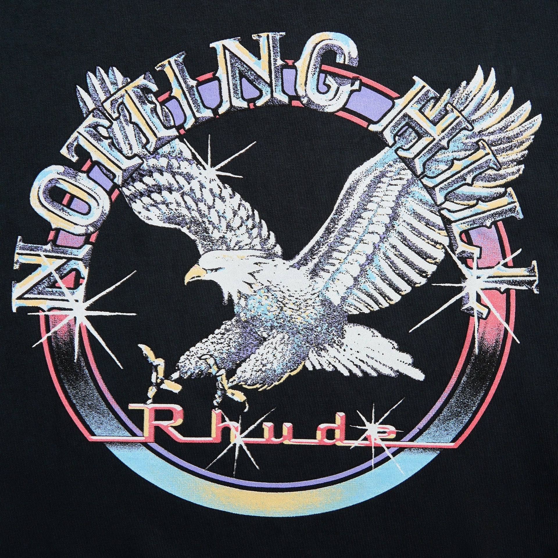 Rhude Notting Hill Eagle Tee in Vintage Black