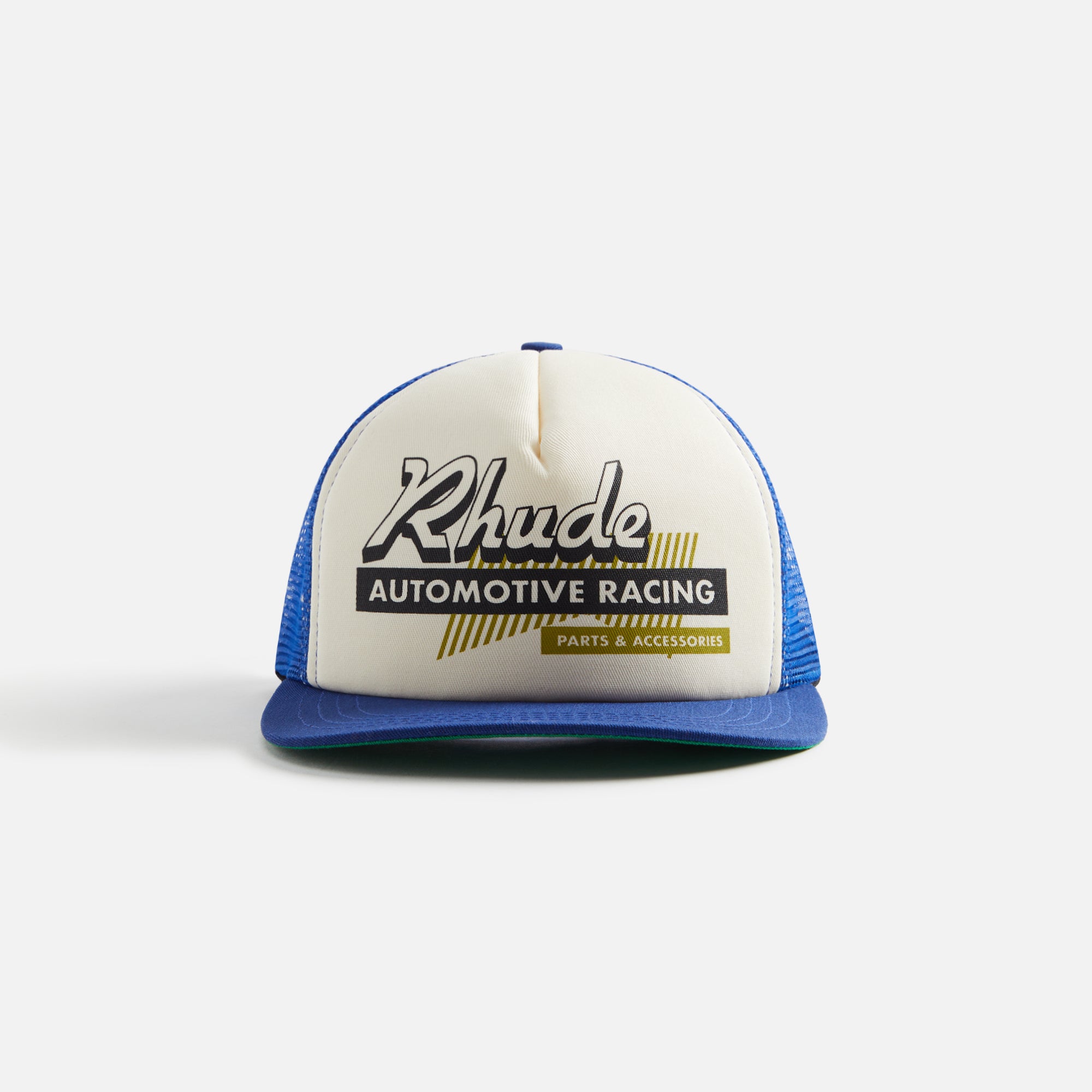 Rhude Racing Cap Rhude Auto Racing Trucker Cap - Navy / Ivory – Kith Europe