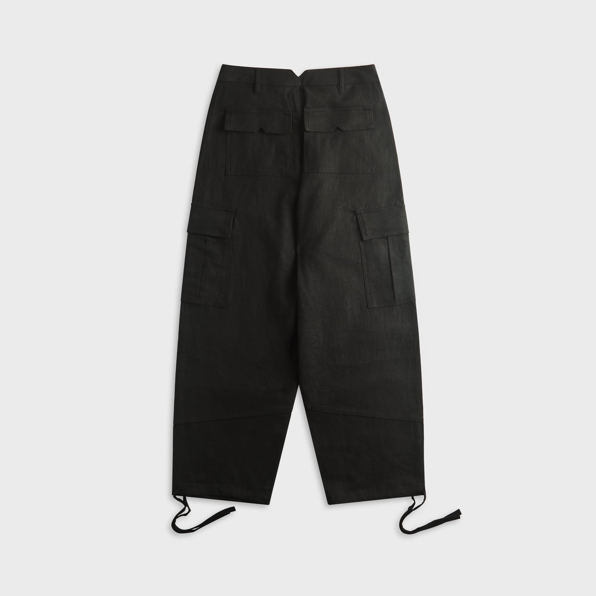 Rhude Linen Parachute Cargo Pant - Black