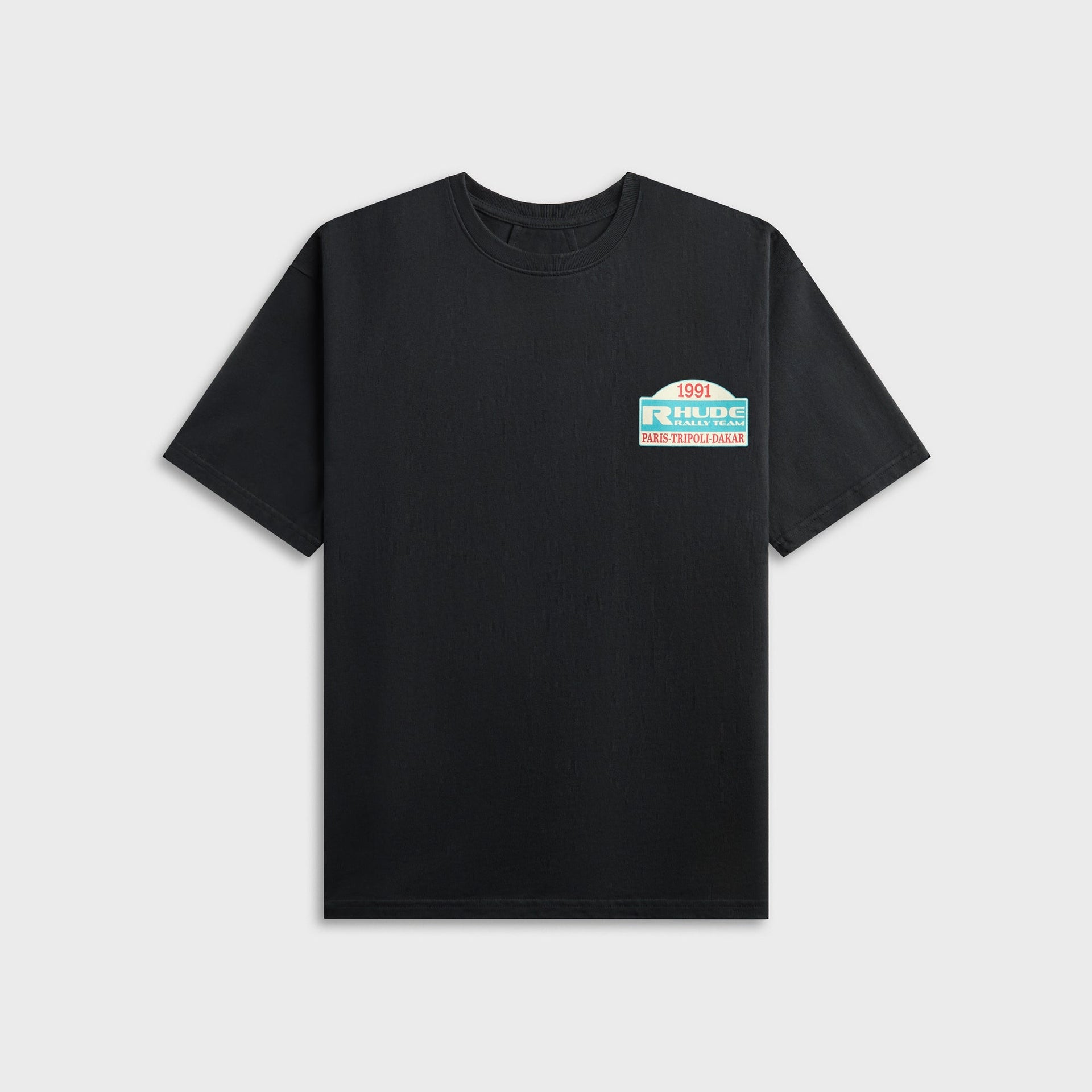 Rhude Tripoli Rally Team Tee - Vintage Black / Yellow