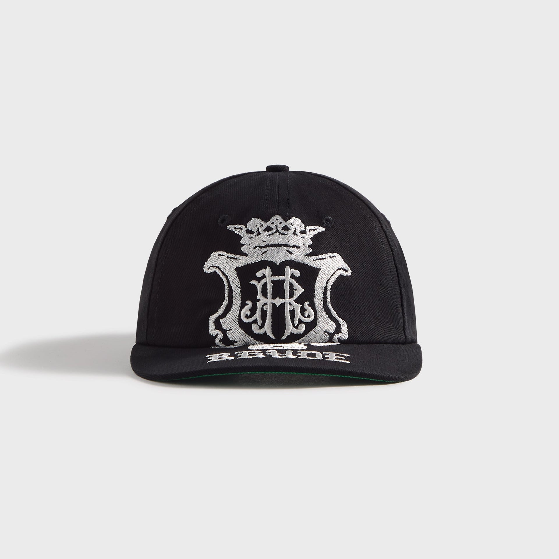 Rhude Grand Cru Crest Curved Brim Cap - Black / White