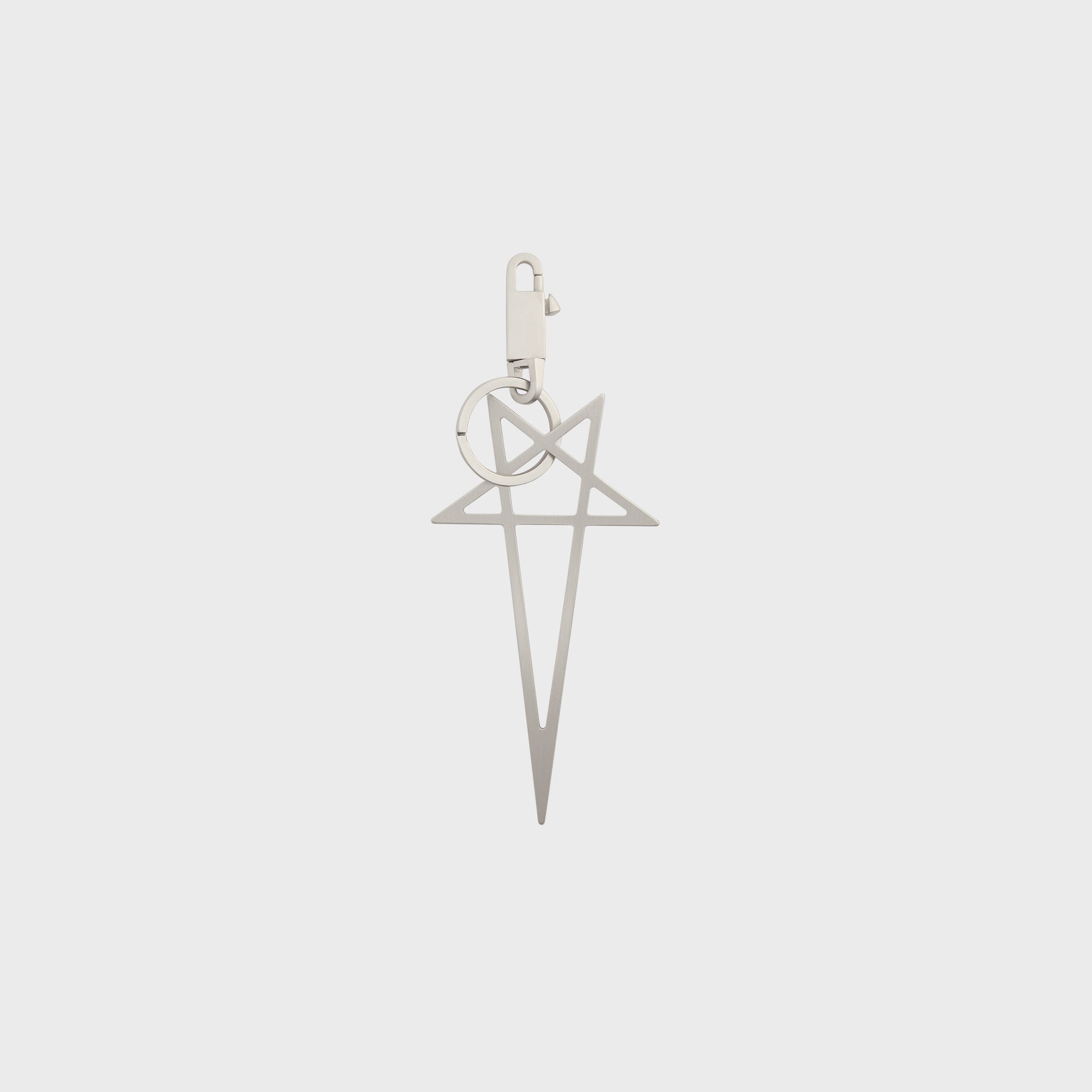Rick Owens Big Pentagram Keychain - Palladium – Kith Europe