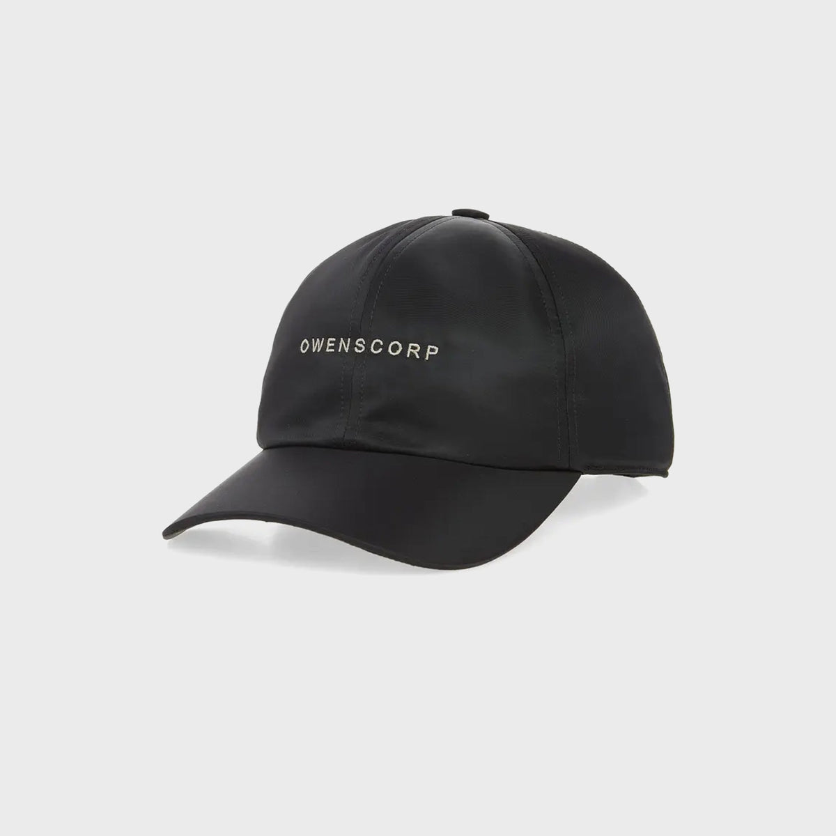 Rick Owens FW25 Tower Baseball Cap - Black / Pearl