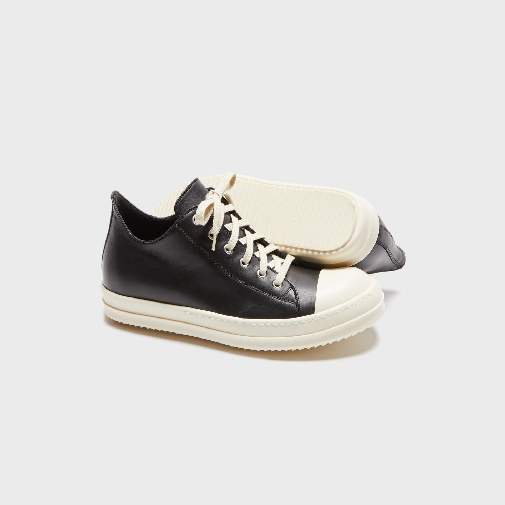 Rick Owens WMNS Low Sneaks - Black / Milk