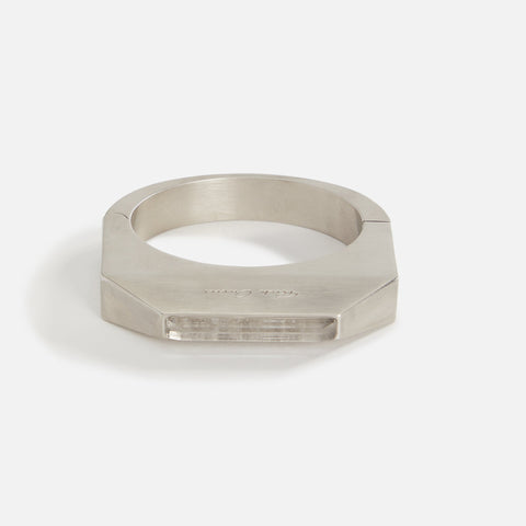 Rick Owens Crystal Beveled Bangle - Palladio