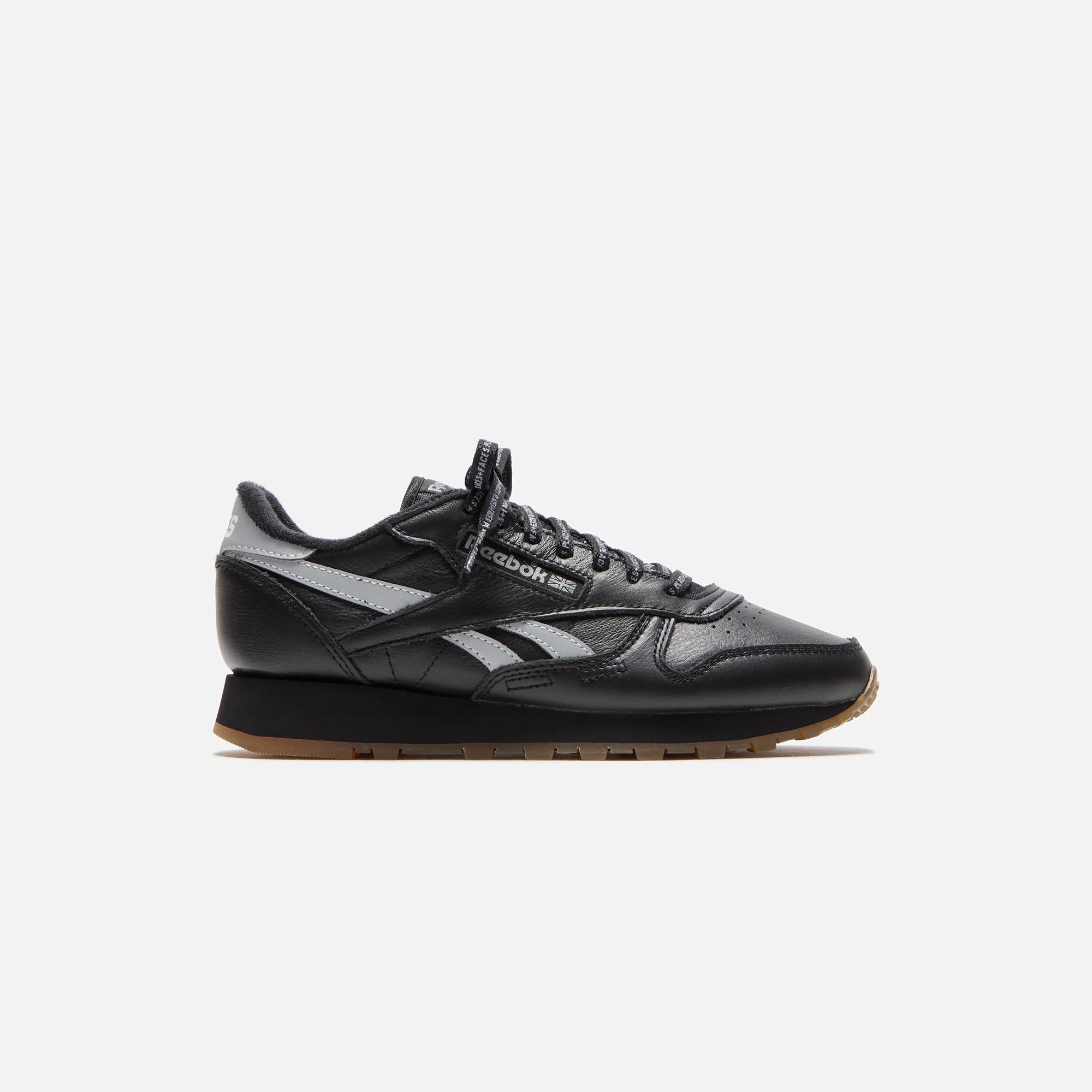 Reebok Place Faces Classic Leather Black Silver White Kith Europe