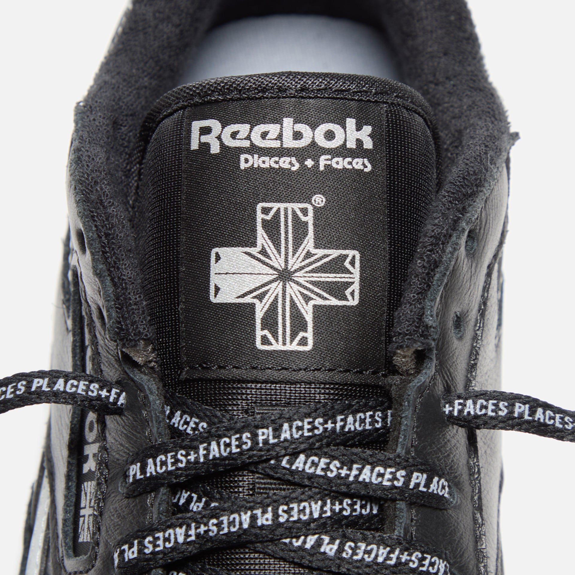 Reebok Place+Faces Classic Leather - Black / Silver / White