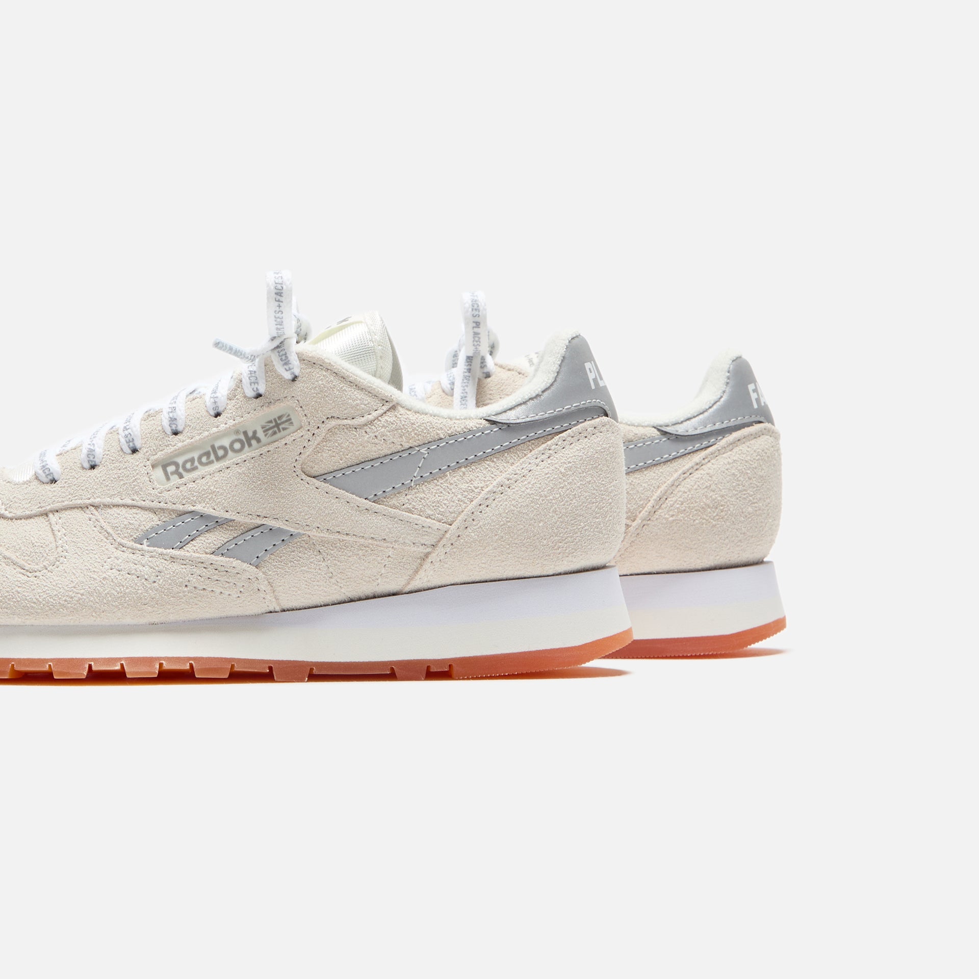 Reebok Place+Faces Classic Leather - Chalk / Silver / White