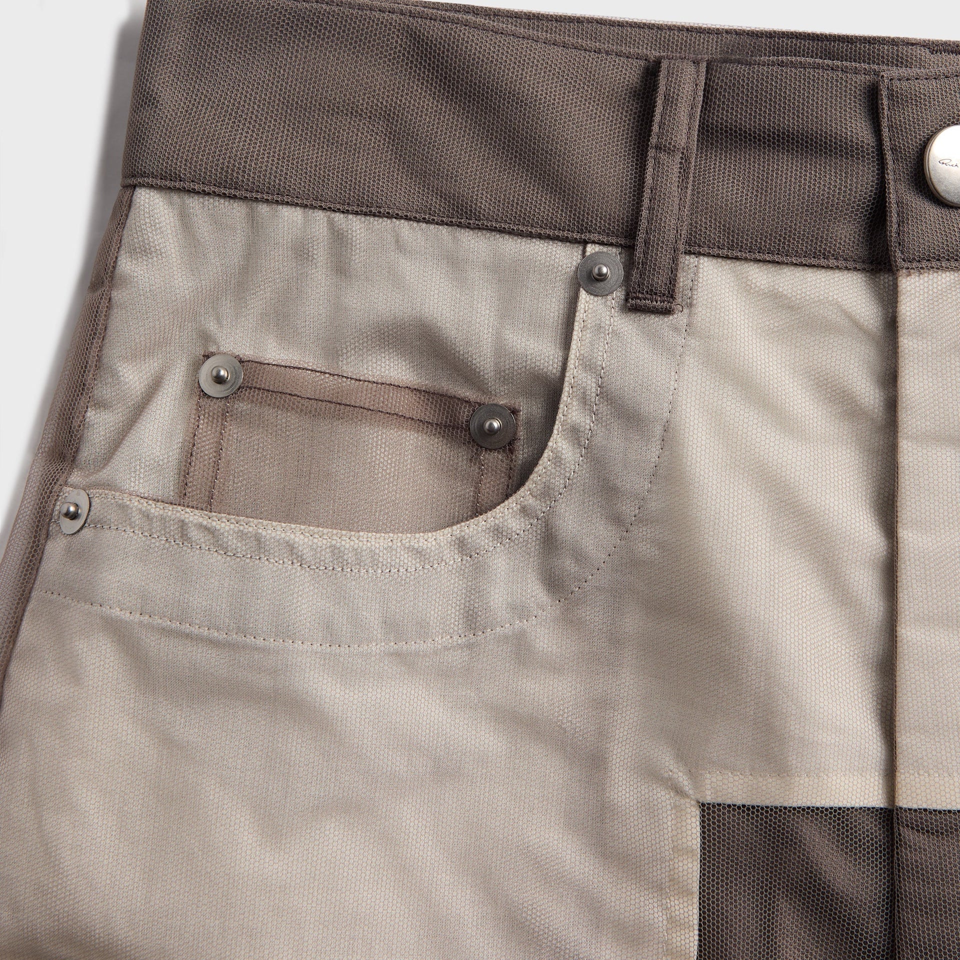 Rick Owens Bolan Mesh Bootcut Trousers - Dust