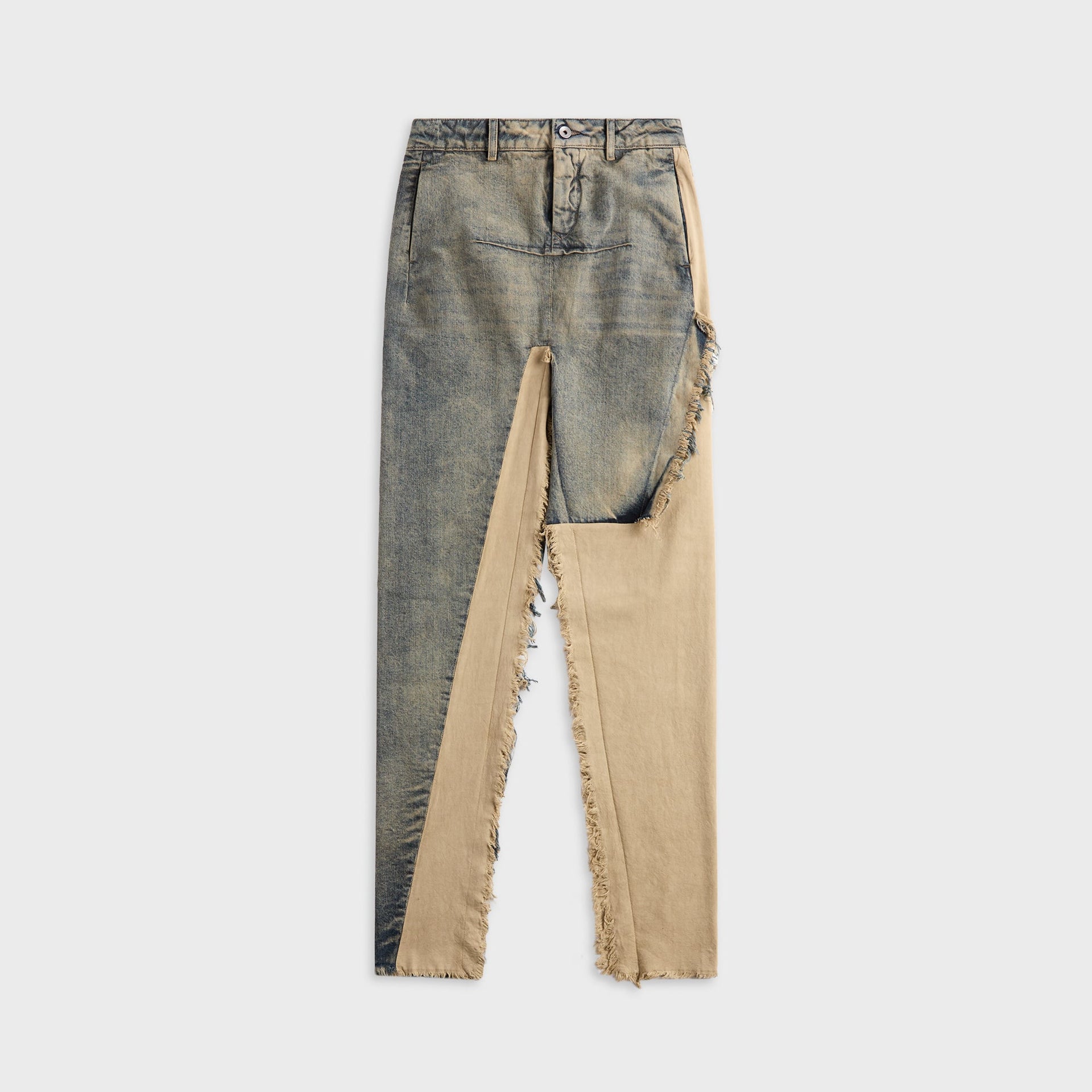 Rick Owens Denim Sliced Skirt - Dirty Hustler