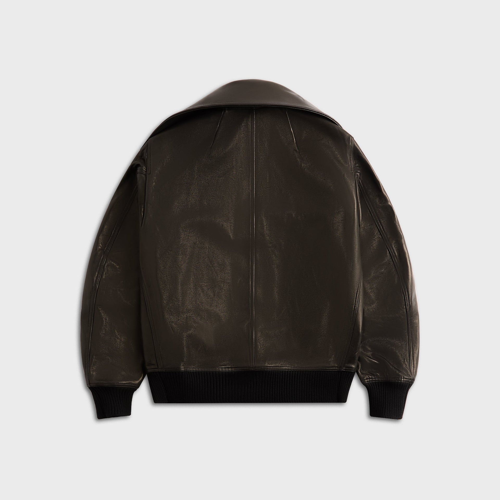 Rick Owens Concordians Dracucollar Flight Jacket - Black