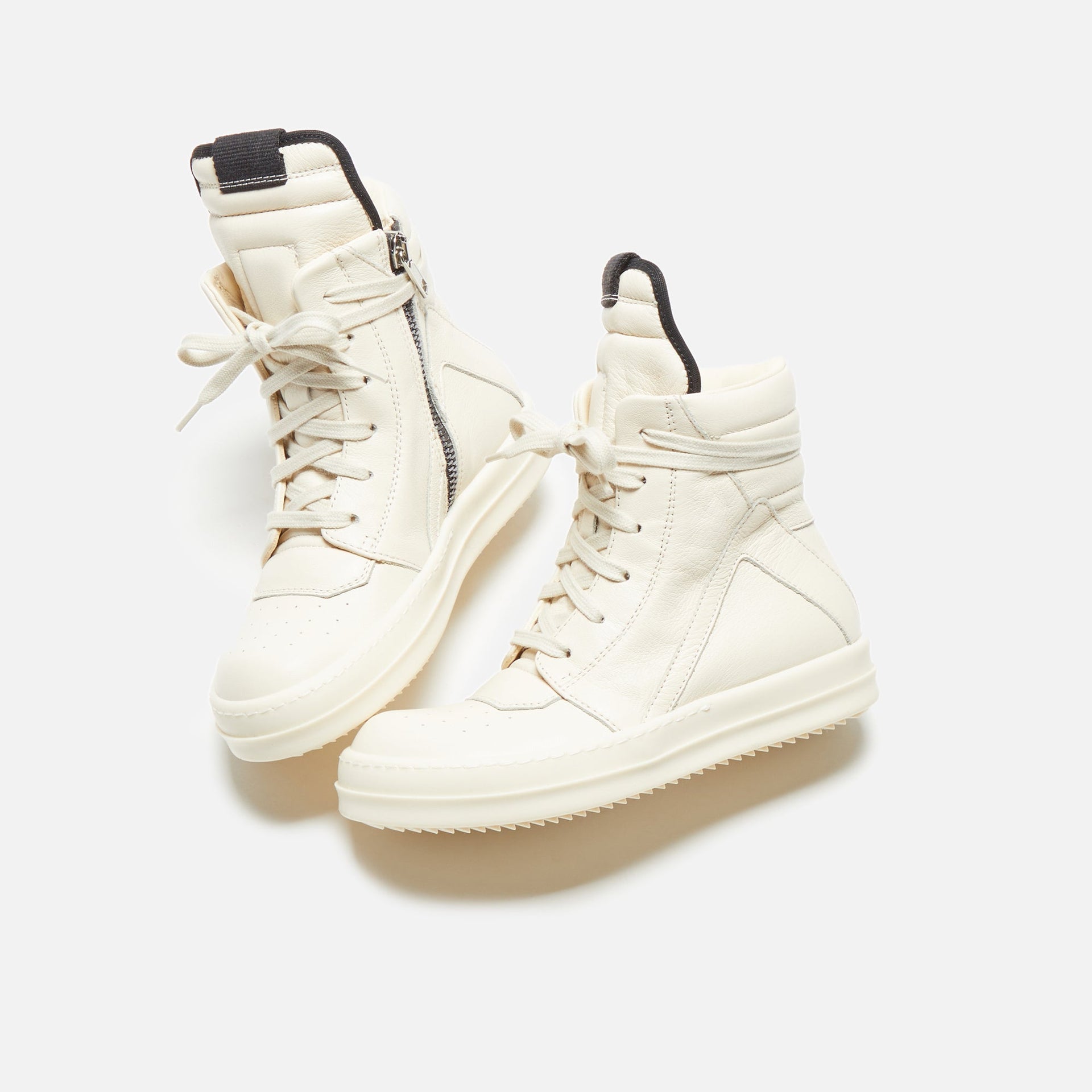 Rick Owens Kids Geobasket  - Milk / Milk / Milk Scarpe in Pelle