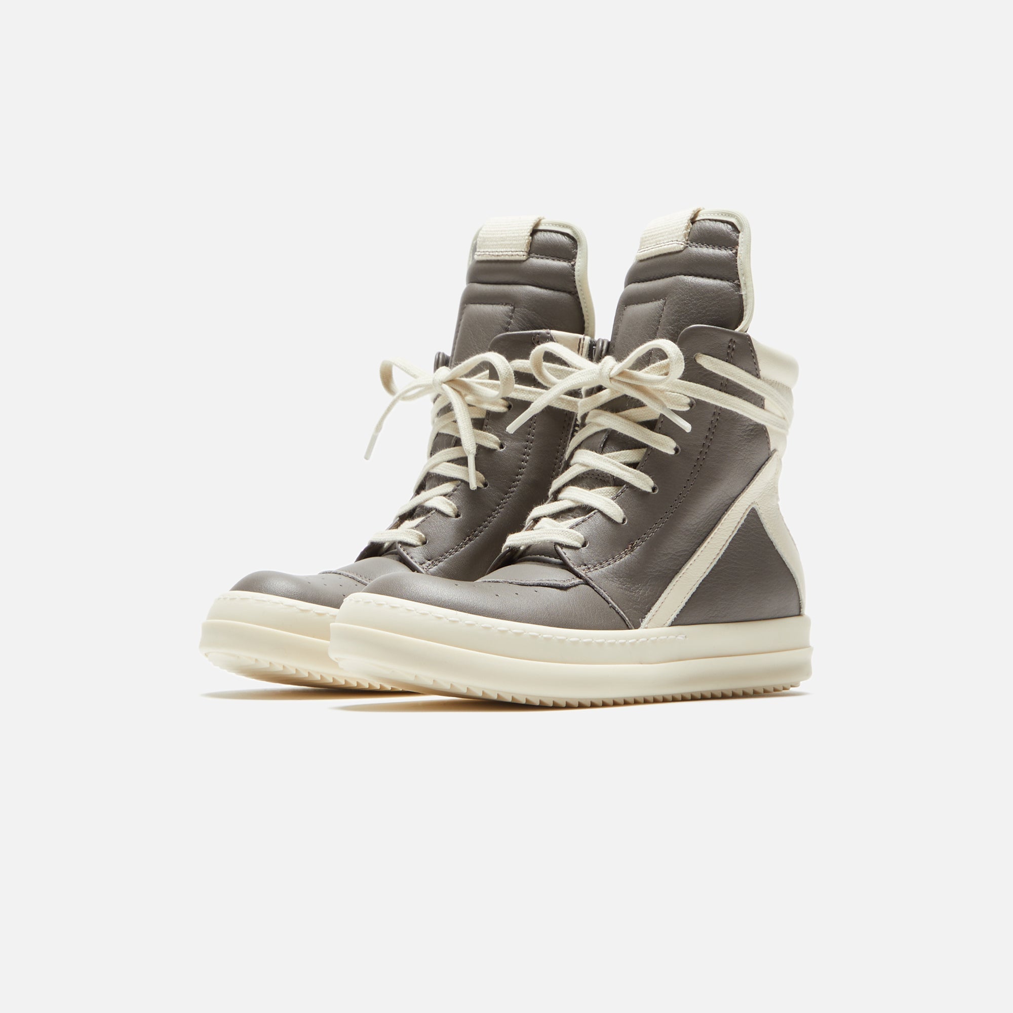 Rick Owens Kids Geobasket - Dust / Milk / Milk Scarpe in