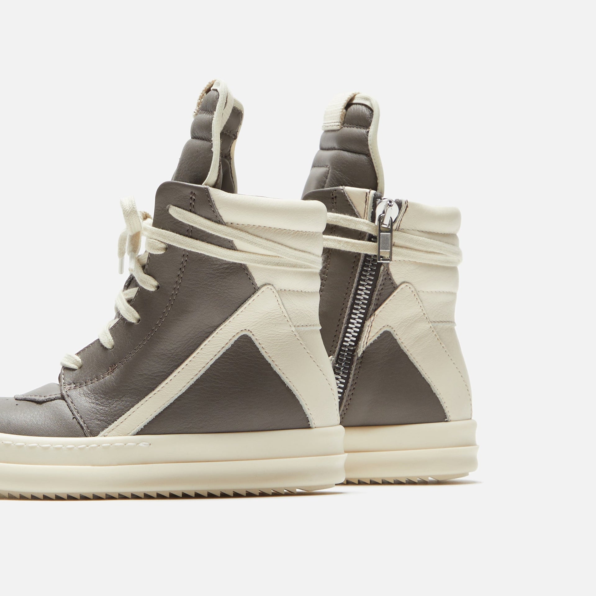 Rick Owens Kids Geobasket  - Dust / Milk / Milk Scarpe in Pelle