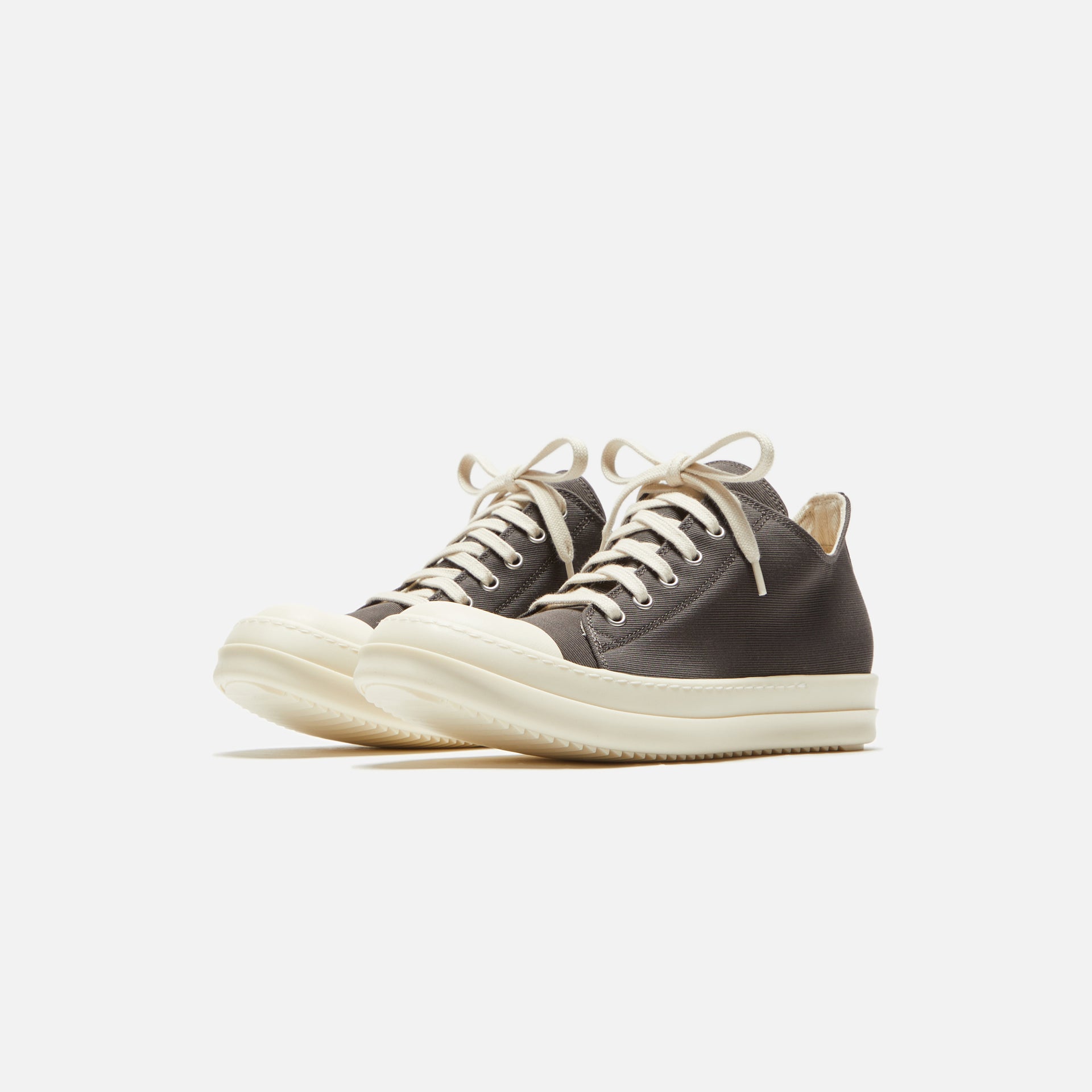 Rick Owens WMNS DRKSHDW Low Sneakers - Black / Milk / Milk