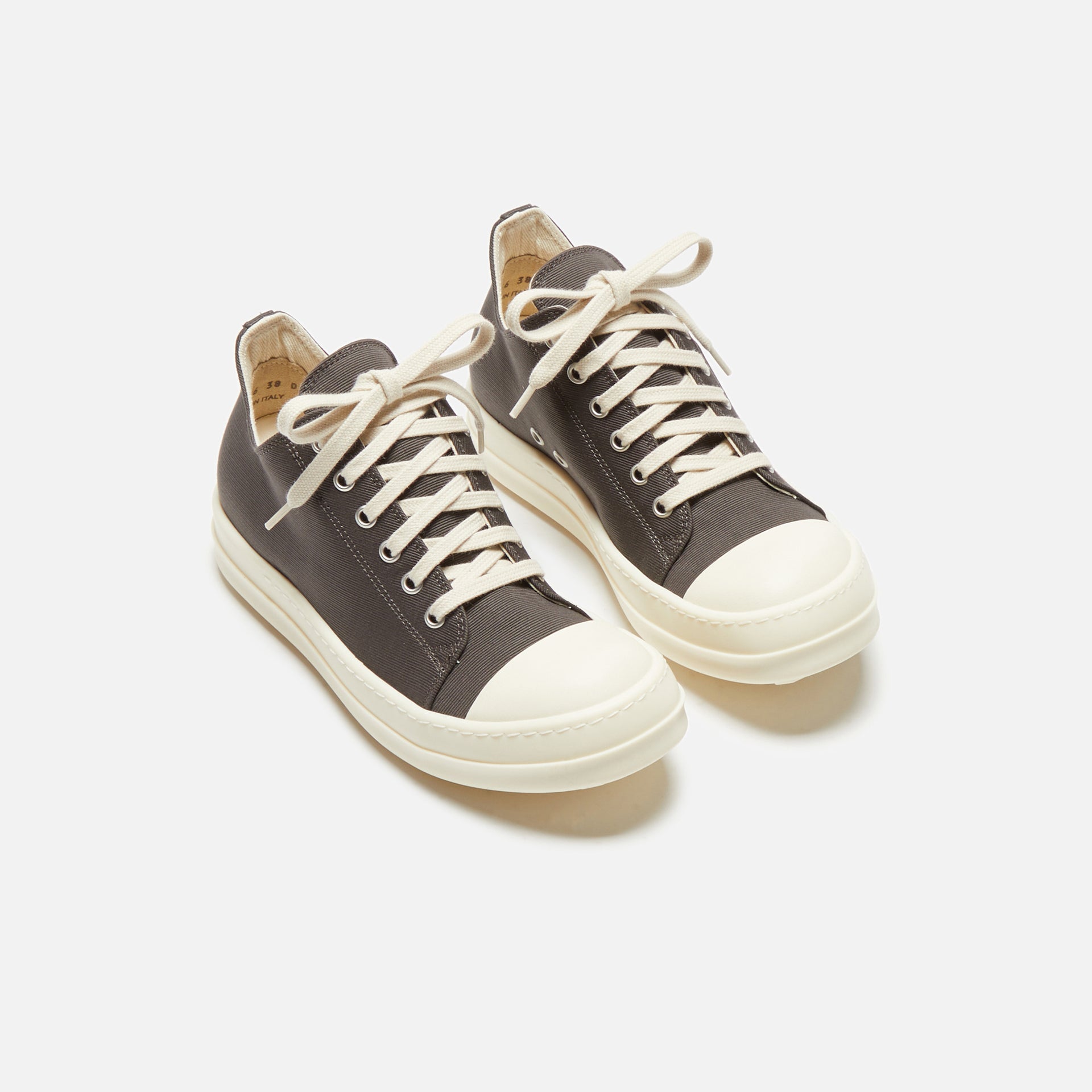 Rick Owens WMNS DRKSHDW Low Sneakers - Black / Milk / Milk