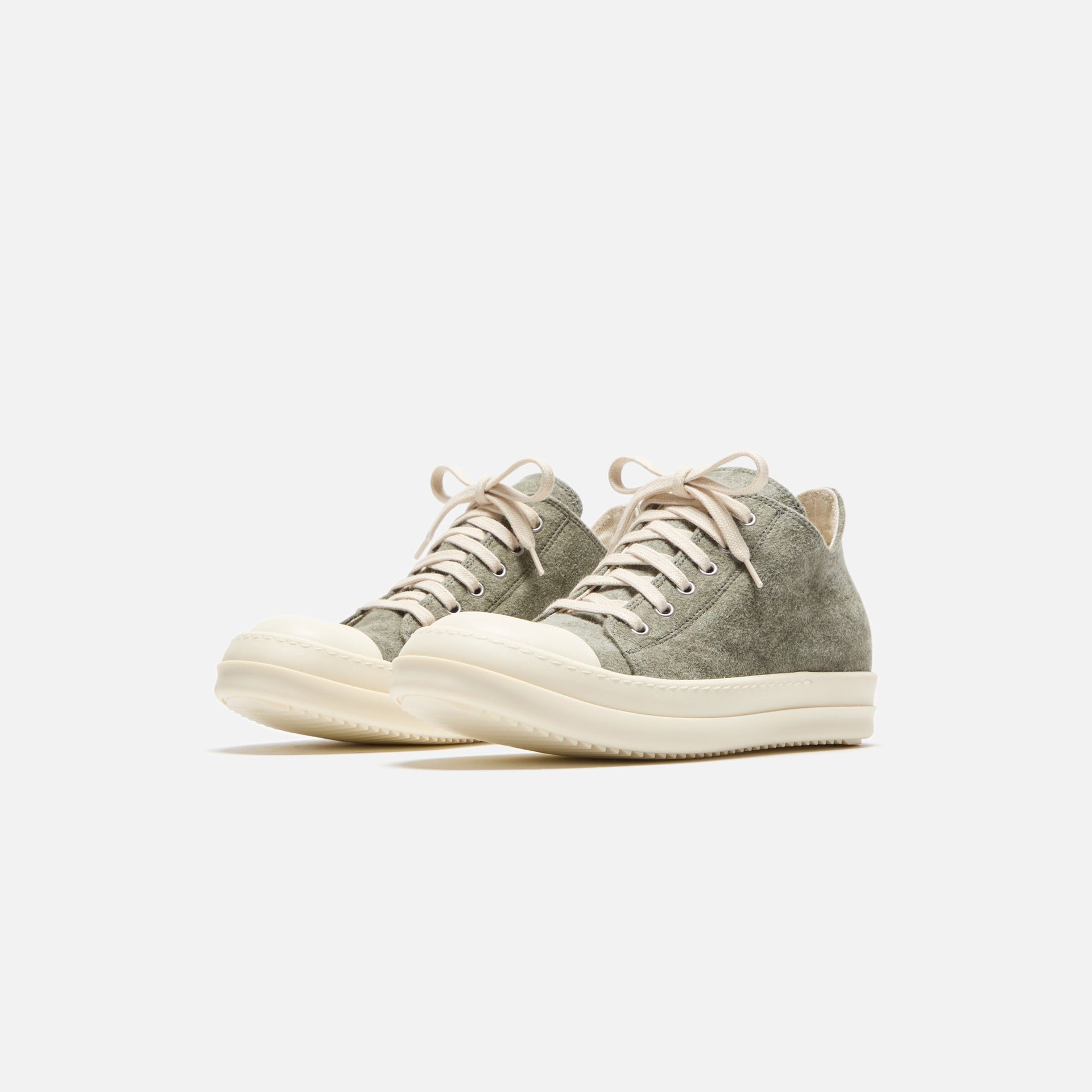 Rick Owens WMNS DRKSHDW Low Sneaks - Sage / Milk / Milk Scarpe in Pelle