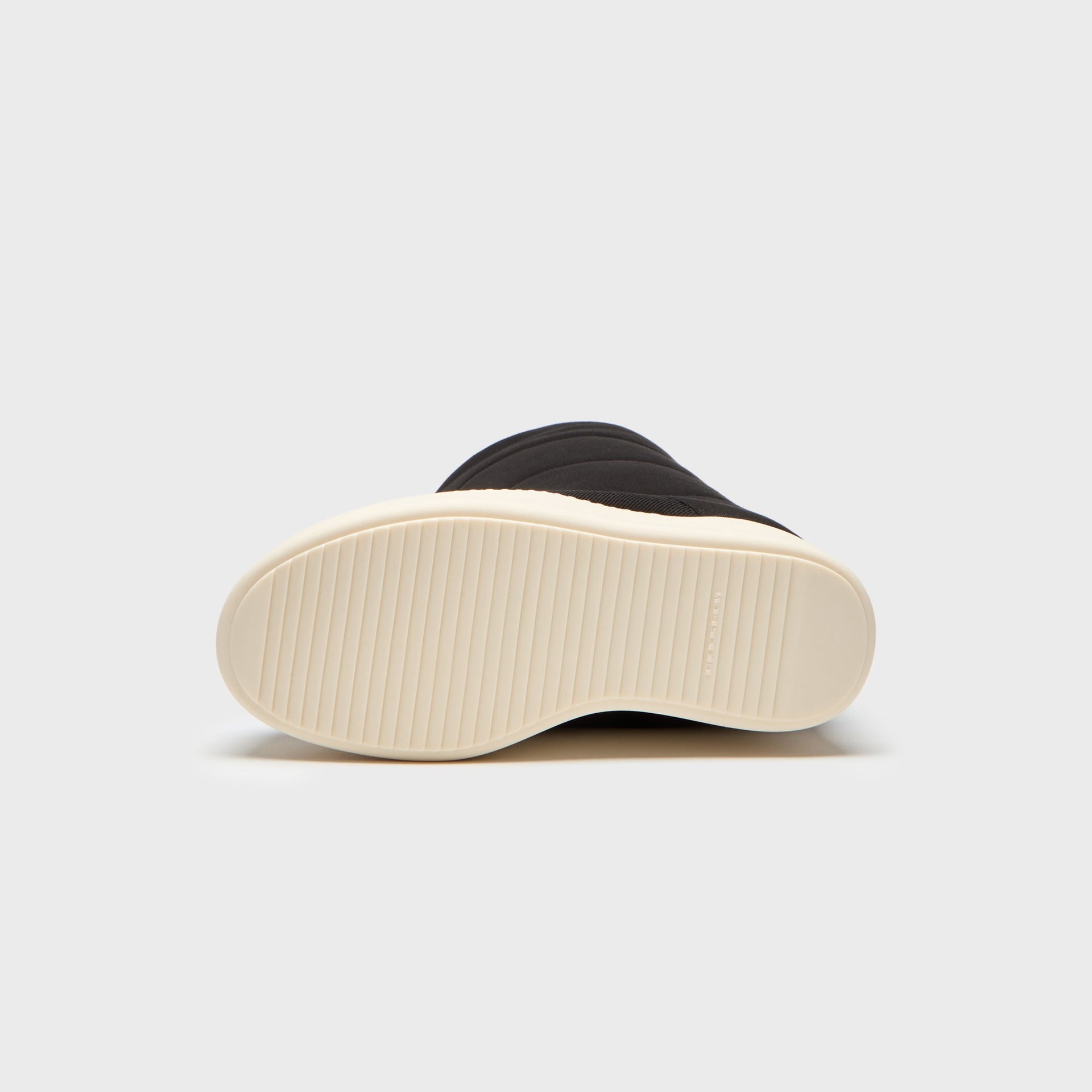 Rick Owens Mega Bumper Knee High Lunar Overdyed Denim - Black / Milk