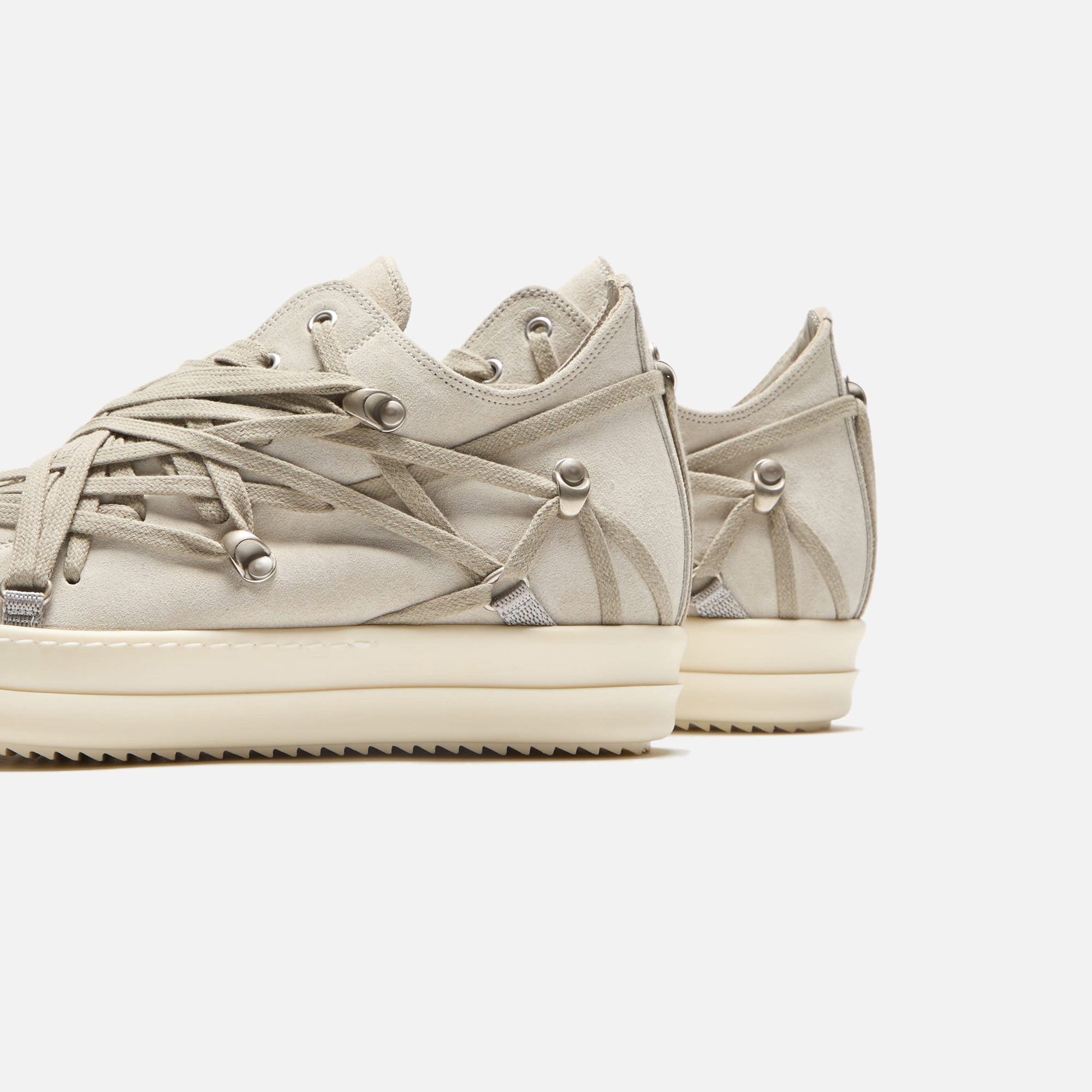 Rick Owens Megalaced Low Sneakers - Dinge / Milk – Kith Europe