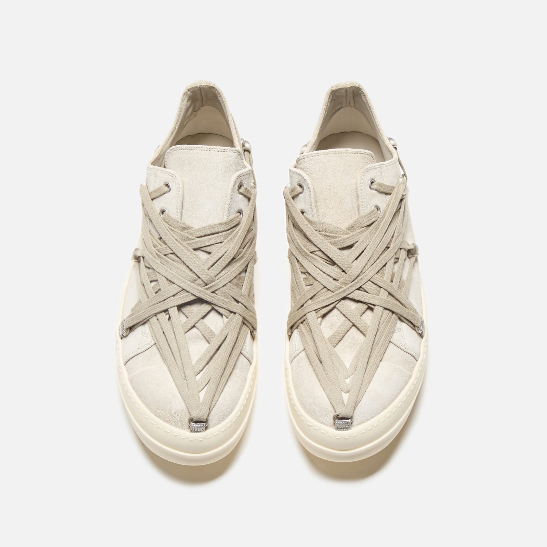 Rick Owens Megalaced Low Sneakers - Dinge / Milk