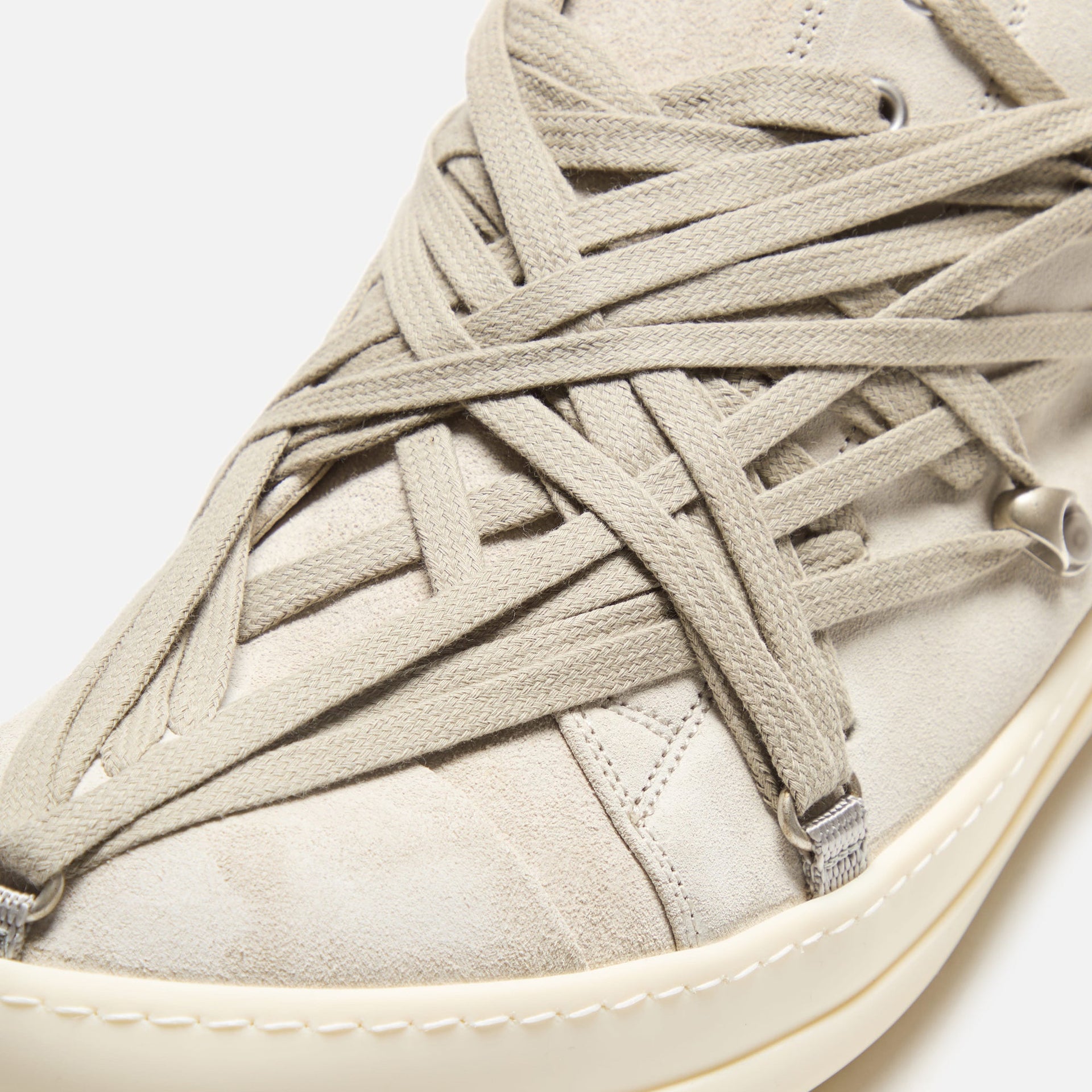 Rick Owens Megalaced Low Sneakers - Dinge / Milk