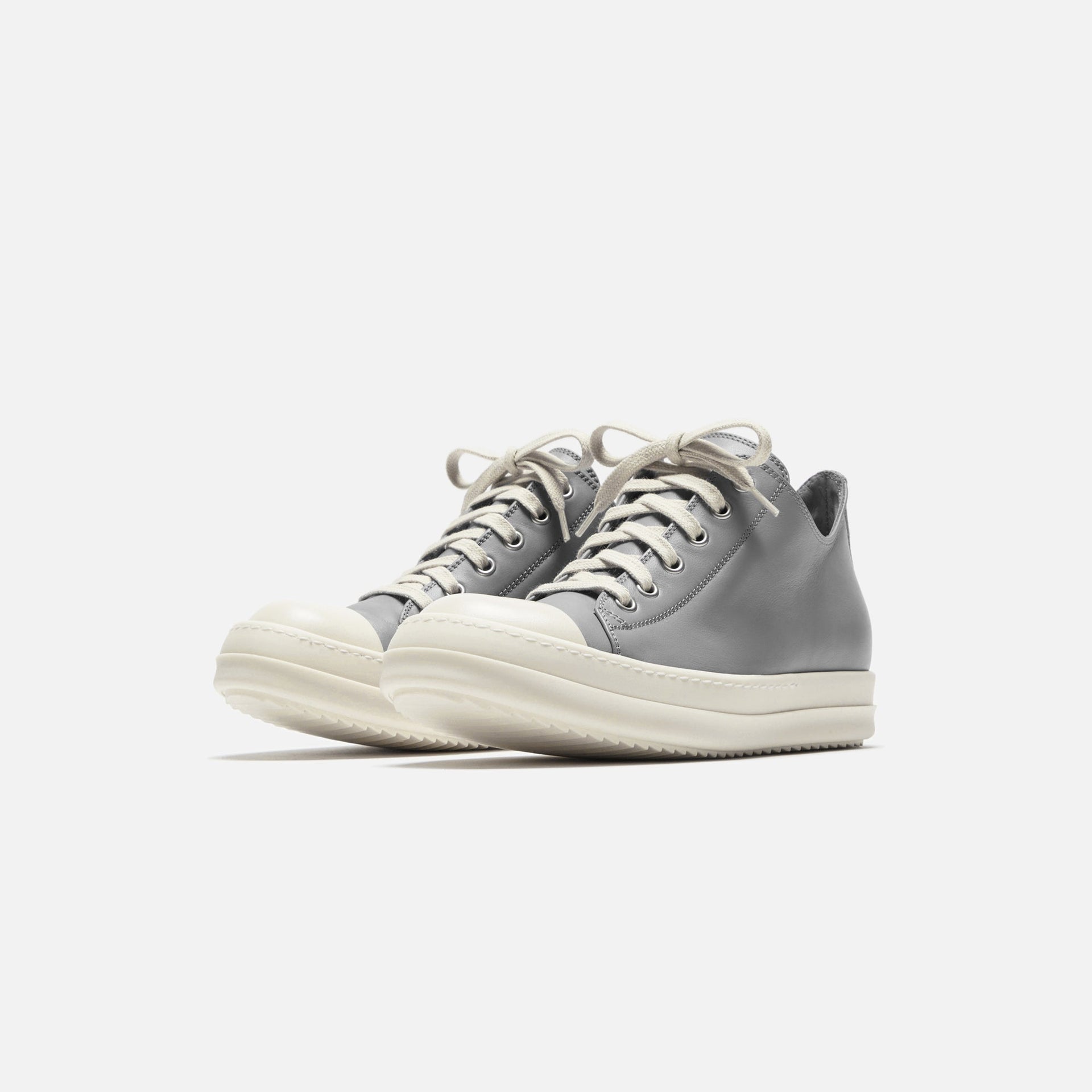 Rick Owens Low Sneakers - Dust / Milk / Milk