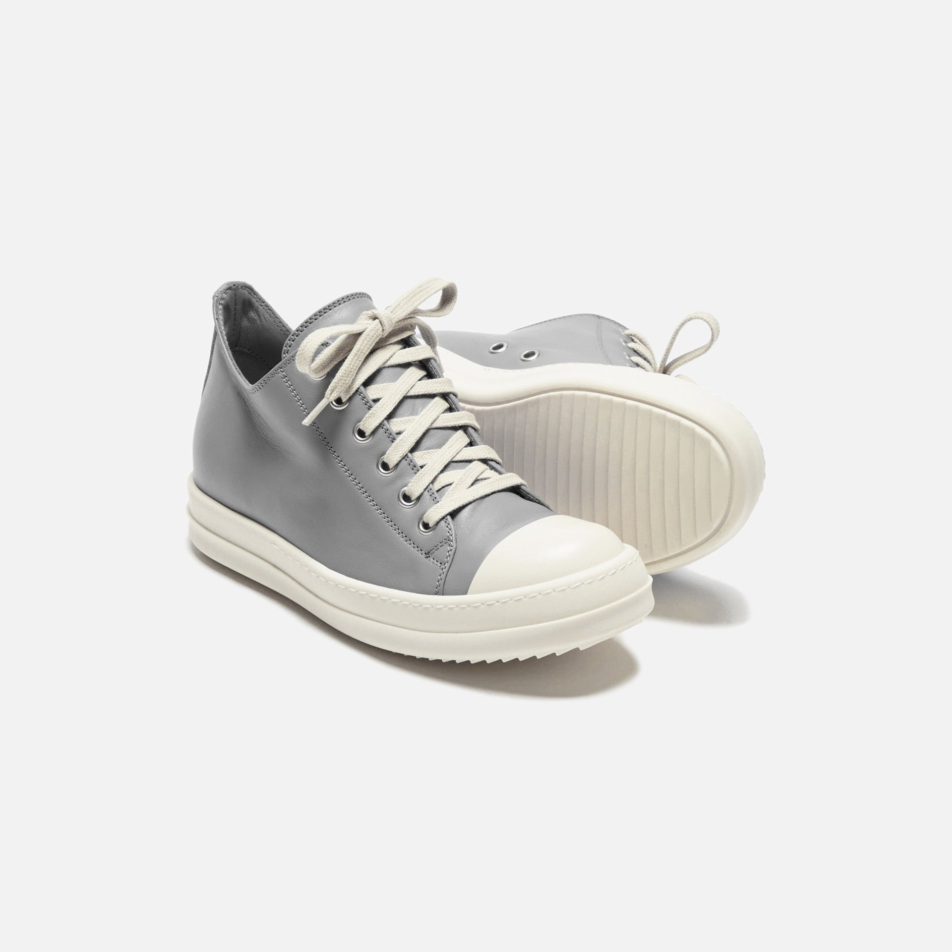 Rick Owens Low Sneakers - Dust / Milk / Milk