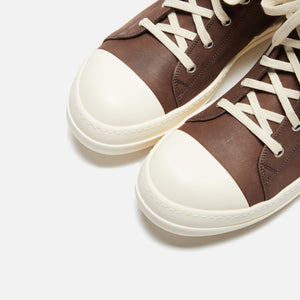Rick Owens Scarpe in Pelle Sneakers - Brown / Milk / Milk
