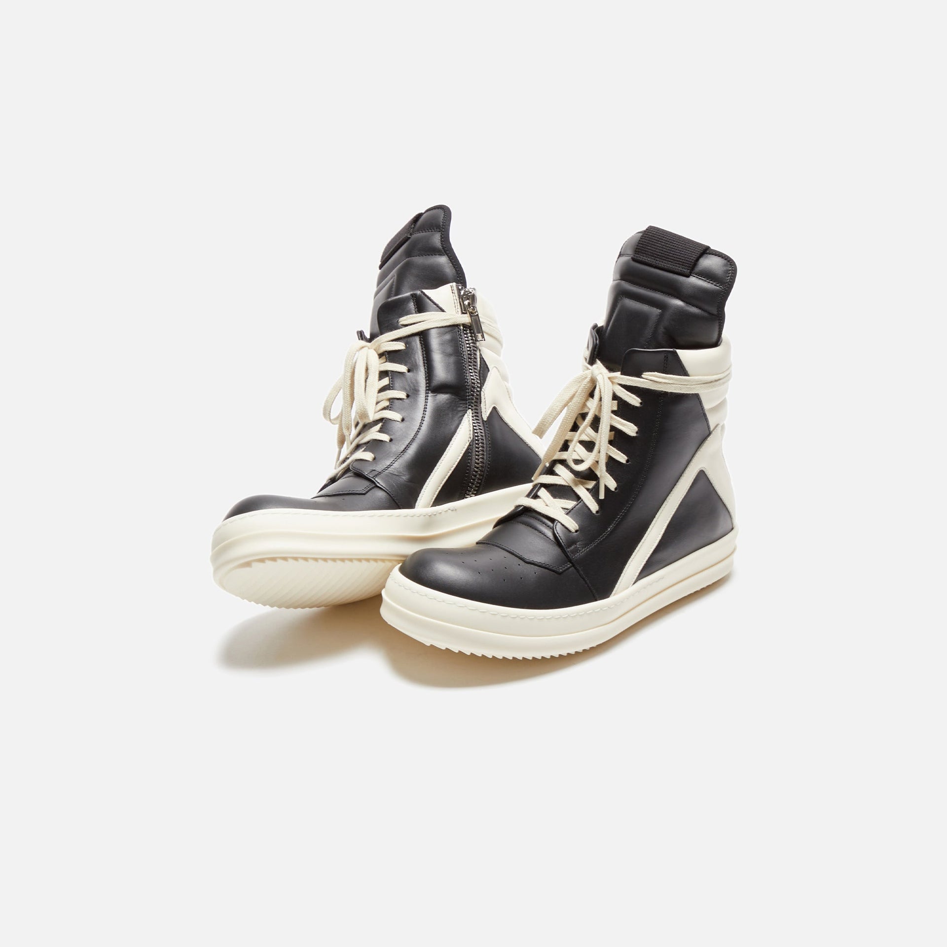 Rick Owens Geobasket - Black / Milk / Milk