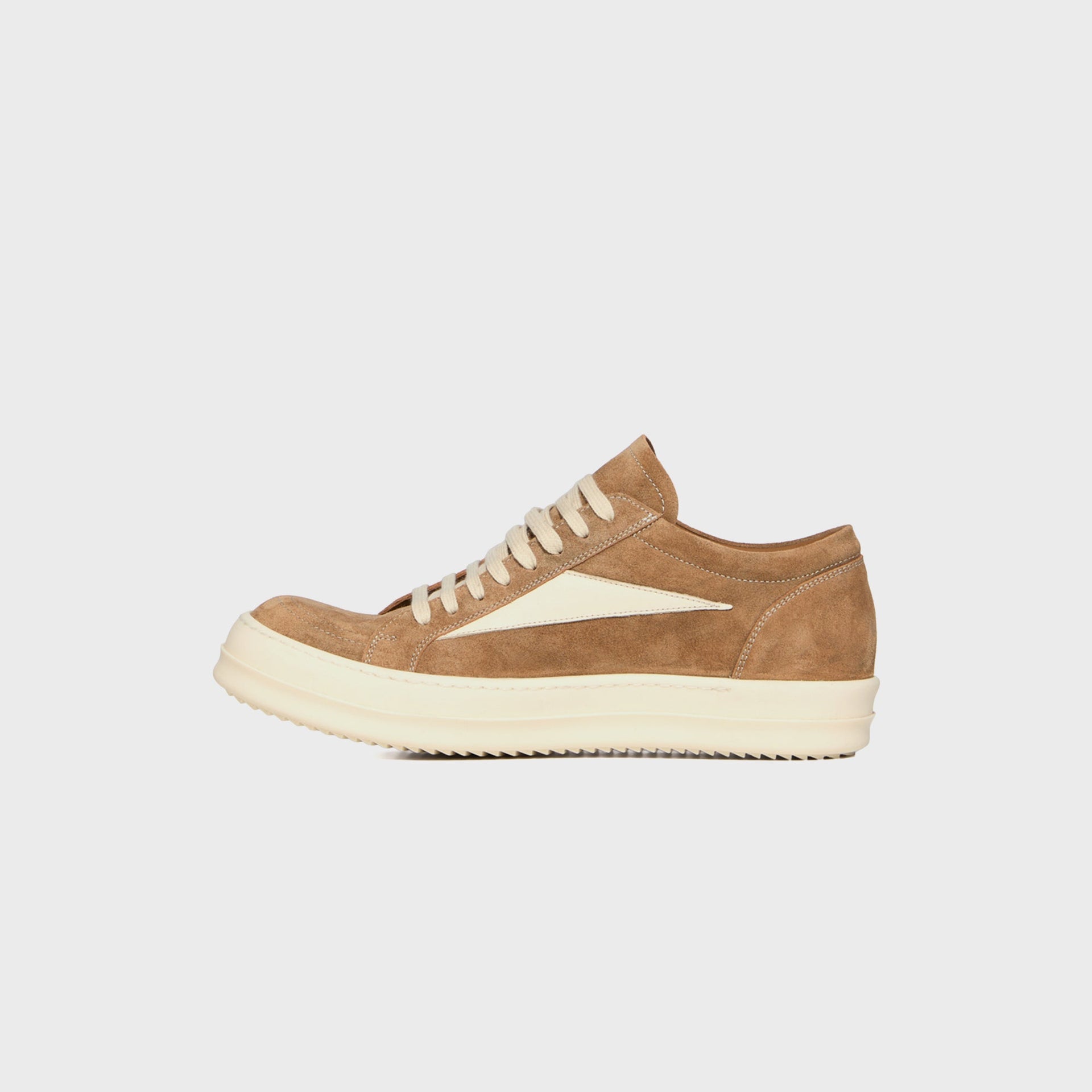 Rick Owens WMNS SS26 Temple Vintage Sneaks - Sumi Brown / Milk