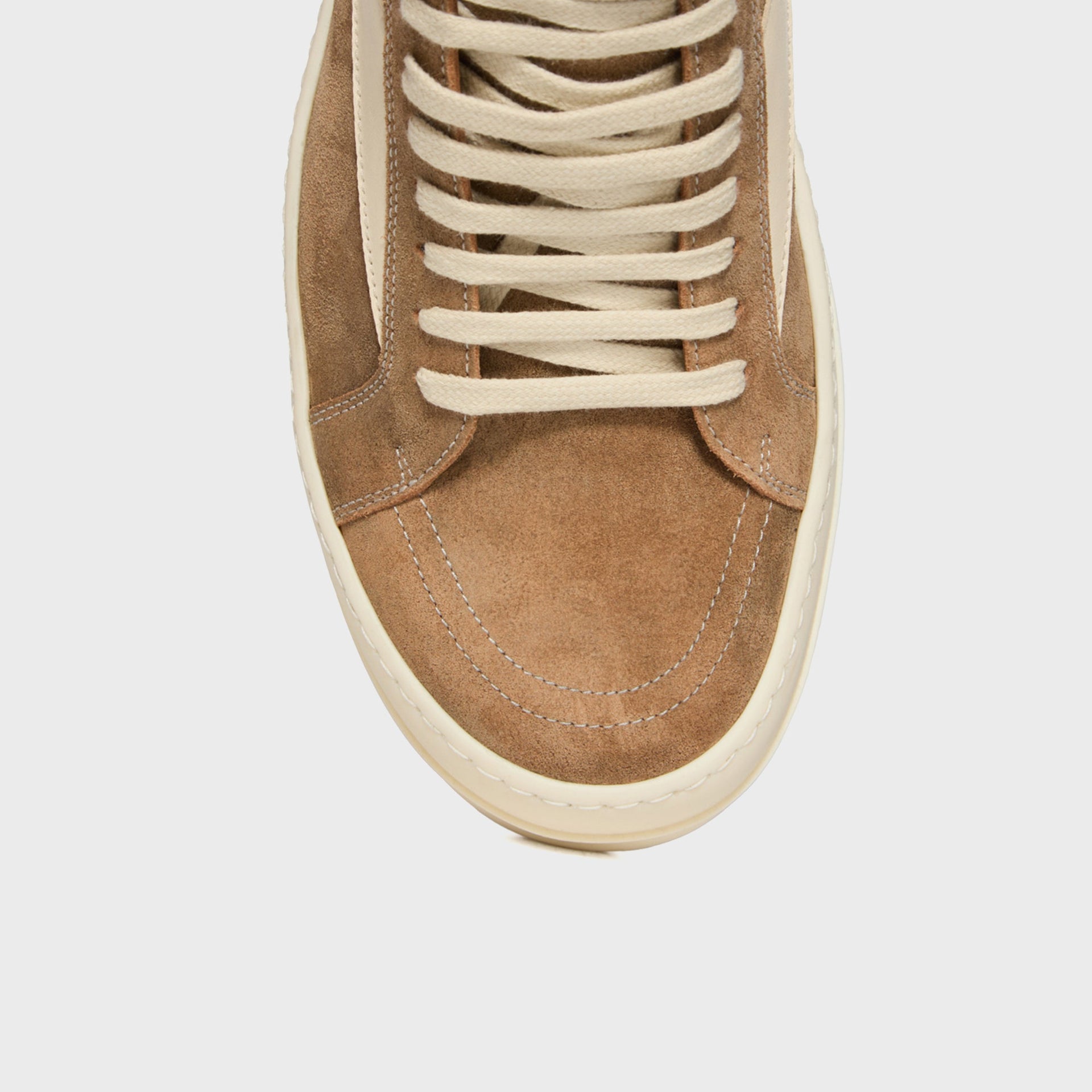 Rick Owens WMNS SS26 Temple Vintage Sneaks - Sumi Brown / Milk