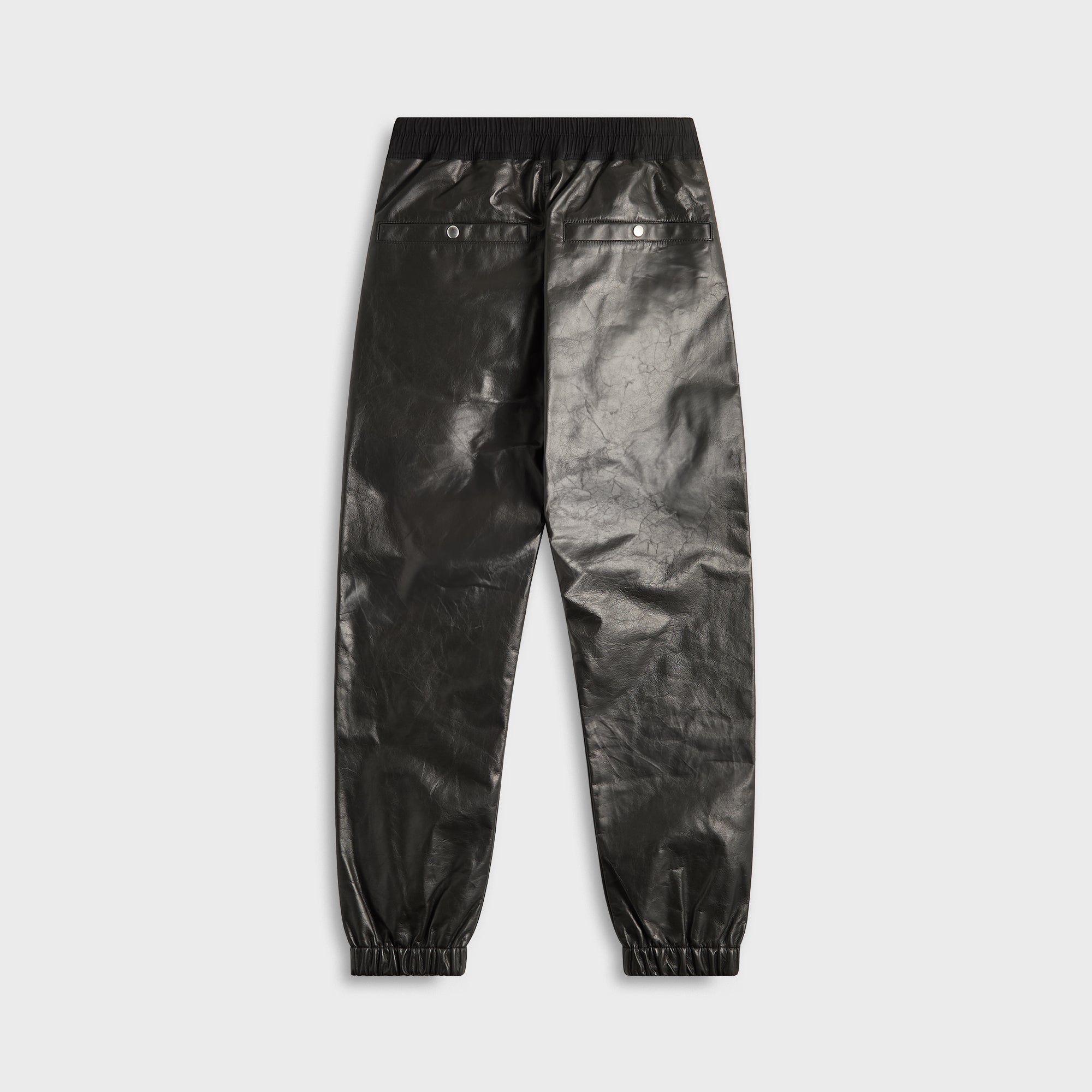 RICK OWENS | HEADON JOGGERS BLACK COATED LINEN TWILL パンツ Rick Owens リックオウエンス SS25 HEADON JOGGERS / BLK - NUBIAN