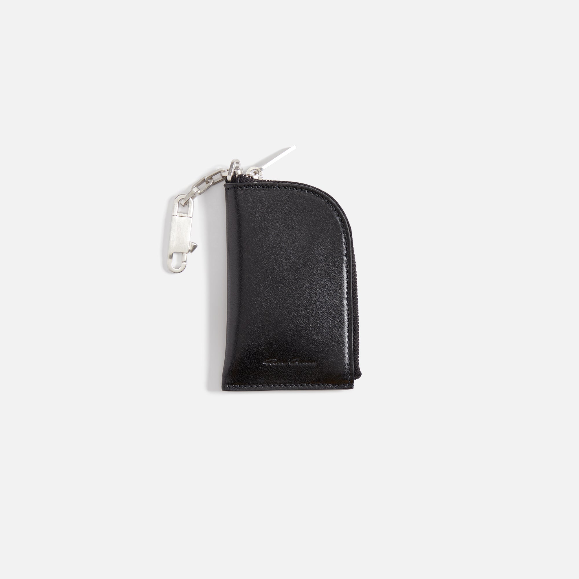 Rick Owens buy black leather clutch / card holder