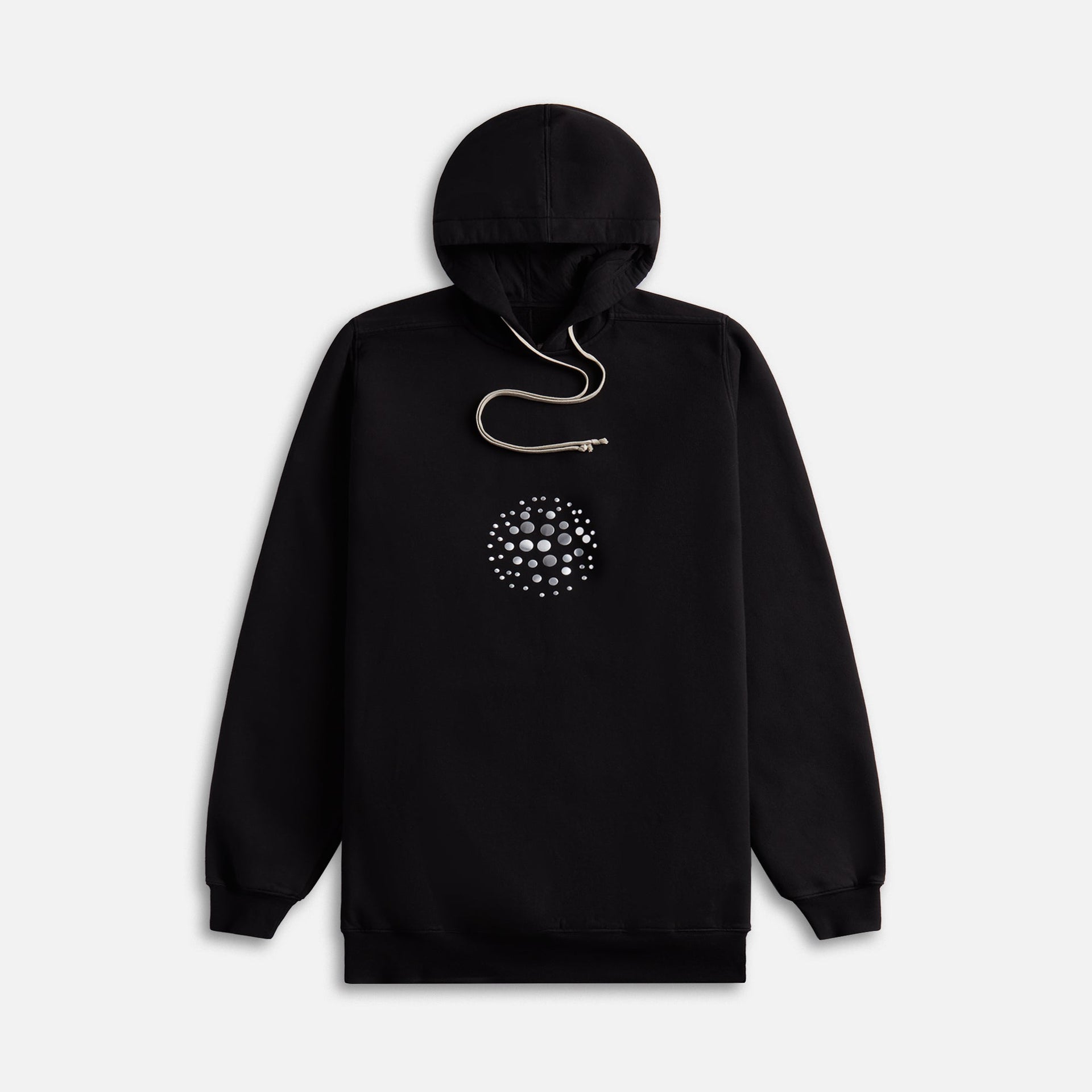 Rick Owens Felpa Hoodie - Black / Pearl