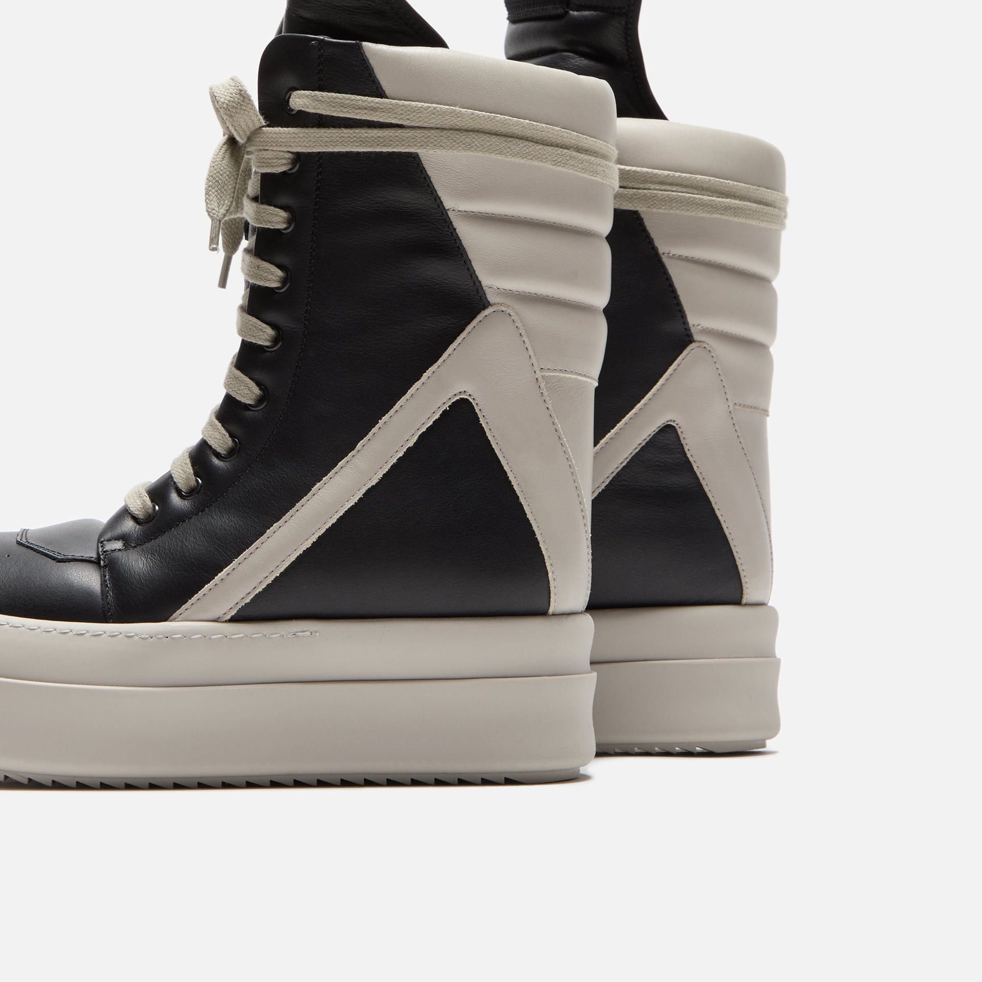 Rick Owens Mega Geobasket Sneakers Black Pearl Pearl – Kith