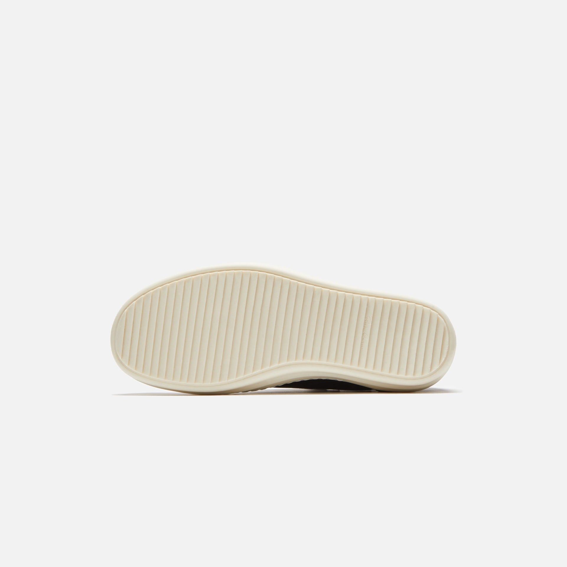 Rick Owens Scarpe Pelle Vintage Sneakers - Black / Milk / Milk