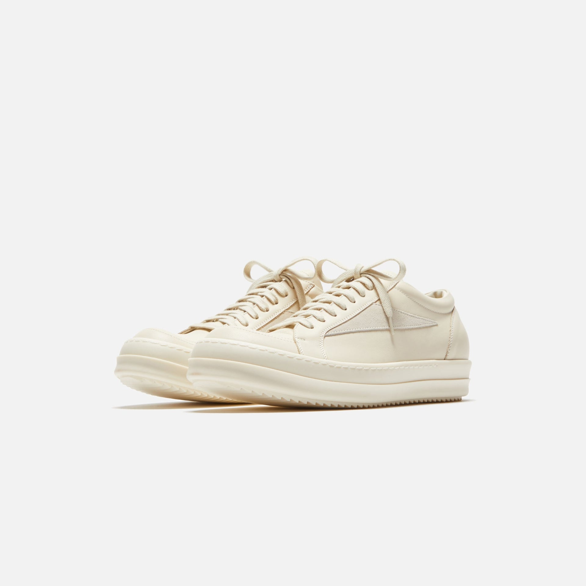 Baskets vintage Rick Owens Scarpe Pelle - Lait / Lait / Lait