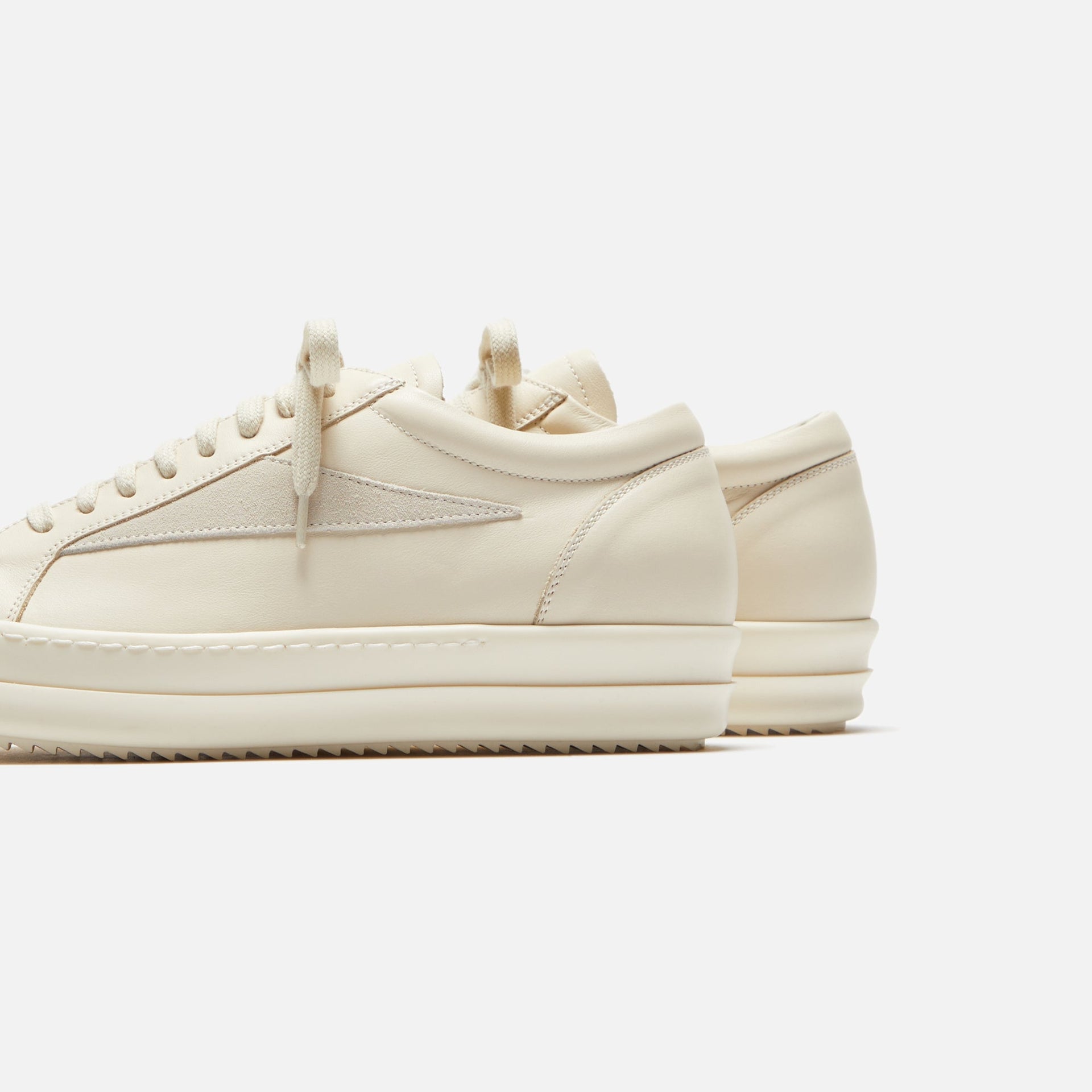 Baskets vintage Rick Owens Scarpe Pelle - Lait / Lait / Lait