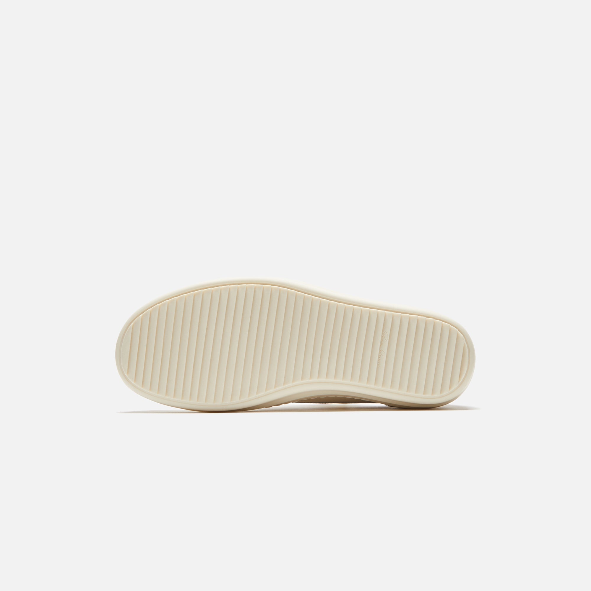 Rick Owens Scarpe Pelle Vintage Sneakers - Milk / Milk