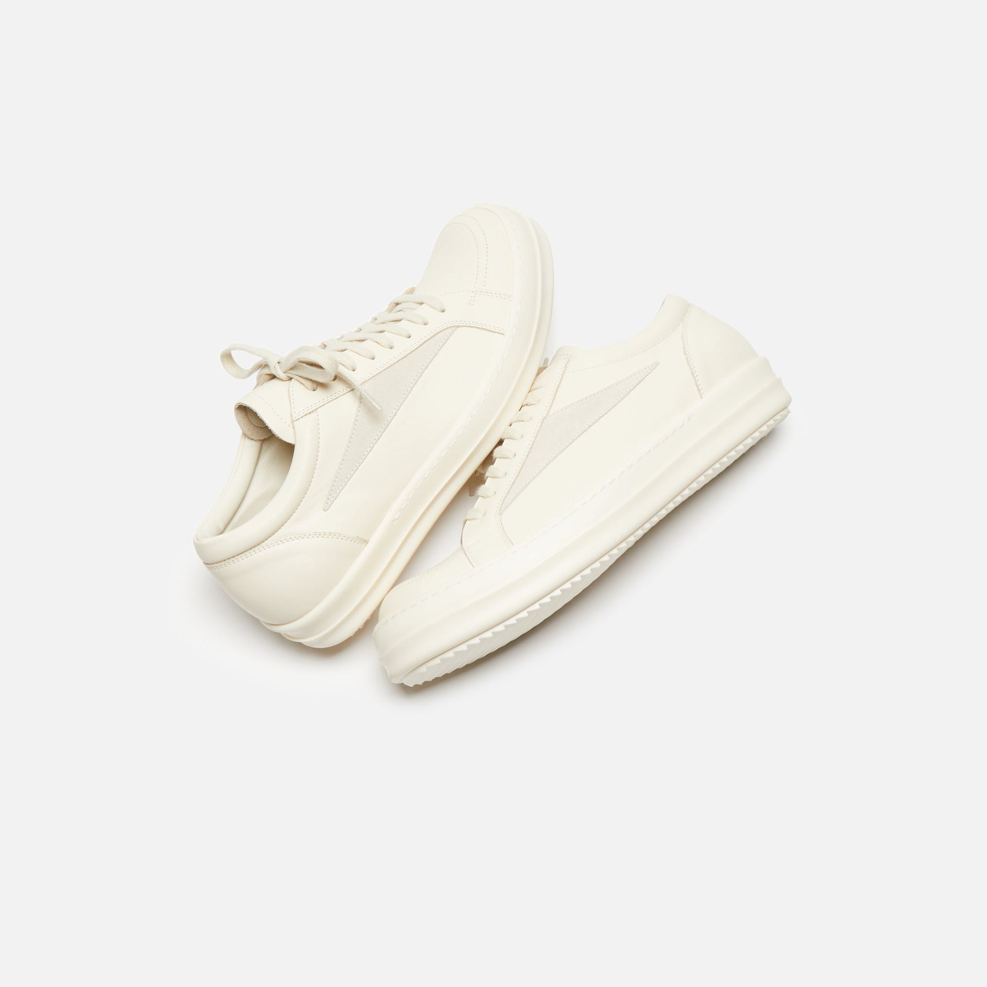 Baskets vintage Rick Owens Scarpe Pelle - Lait / Lait / Lait