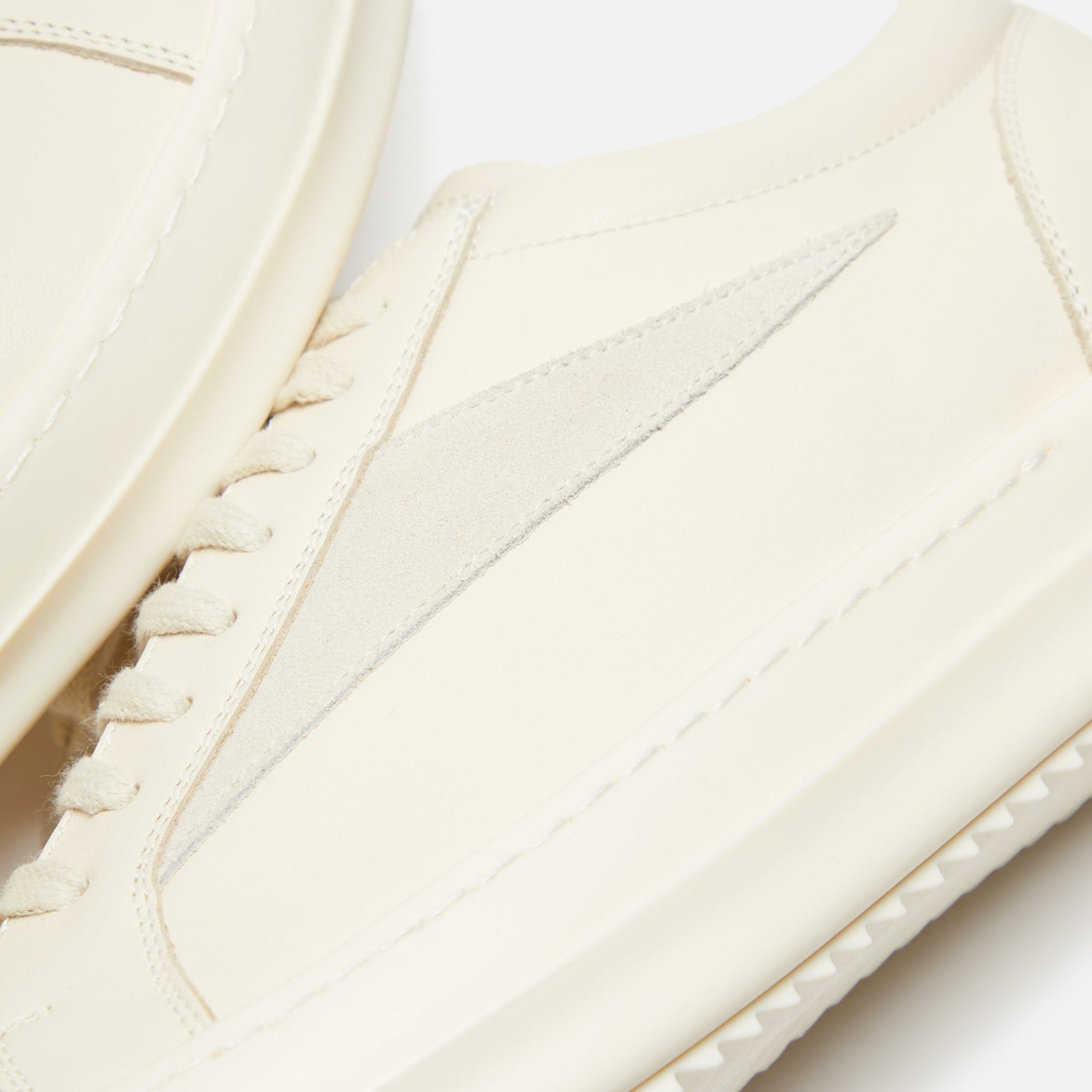 Baskets vintage Rick Owens Scarpe Pelle - Lait / Lait / Lait