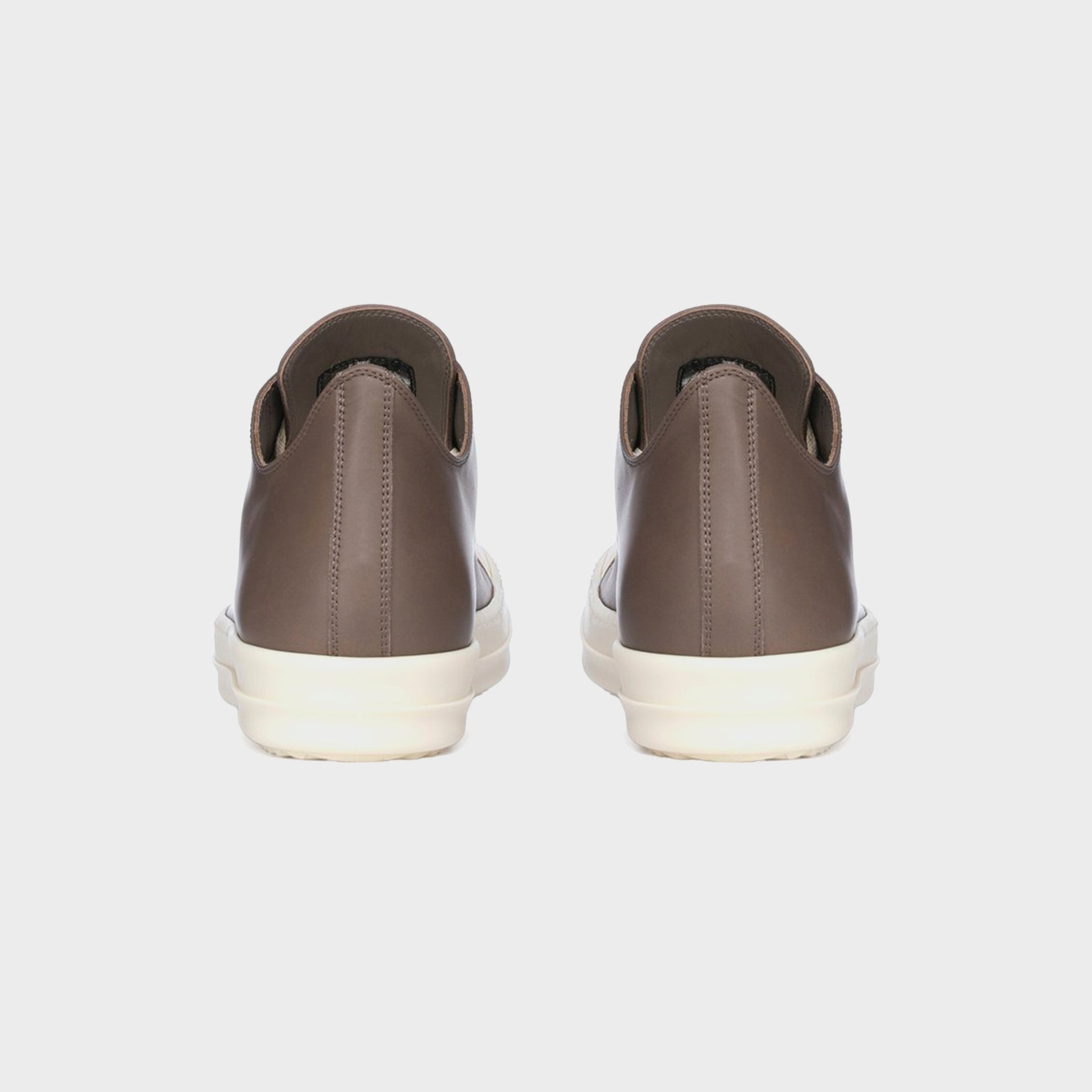 Rick Owens Low Sneaks Scarpe - Pelle Dust / Milk / Milk