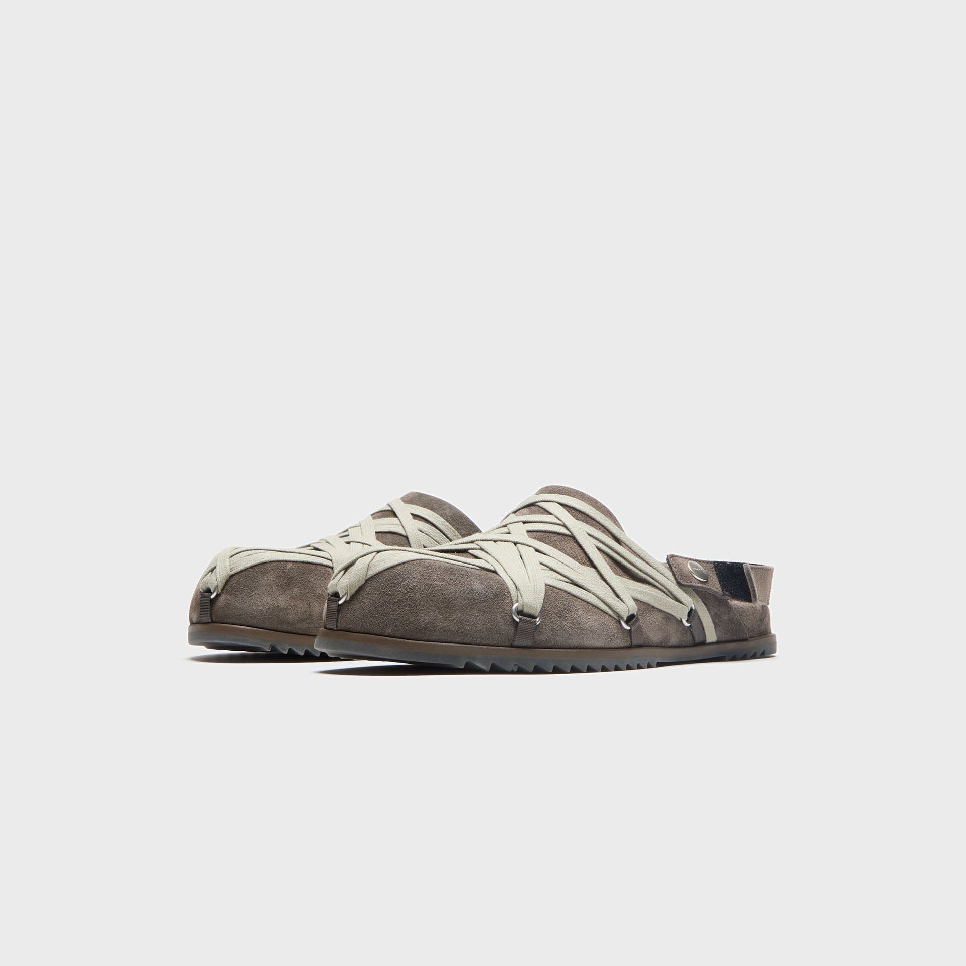 Rick Owens Megalace Mules - Granola Dust