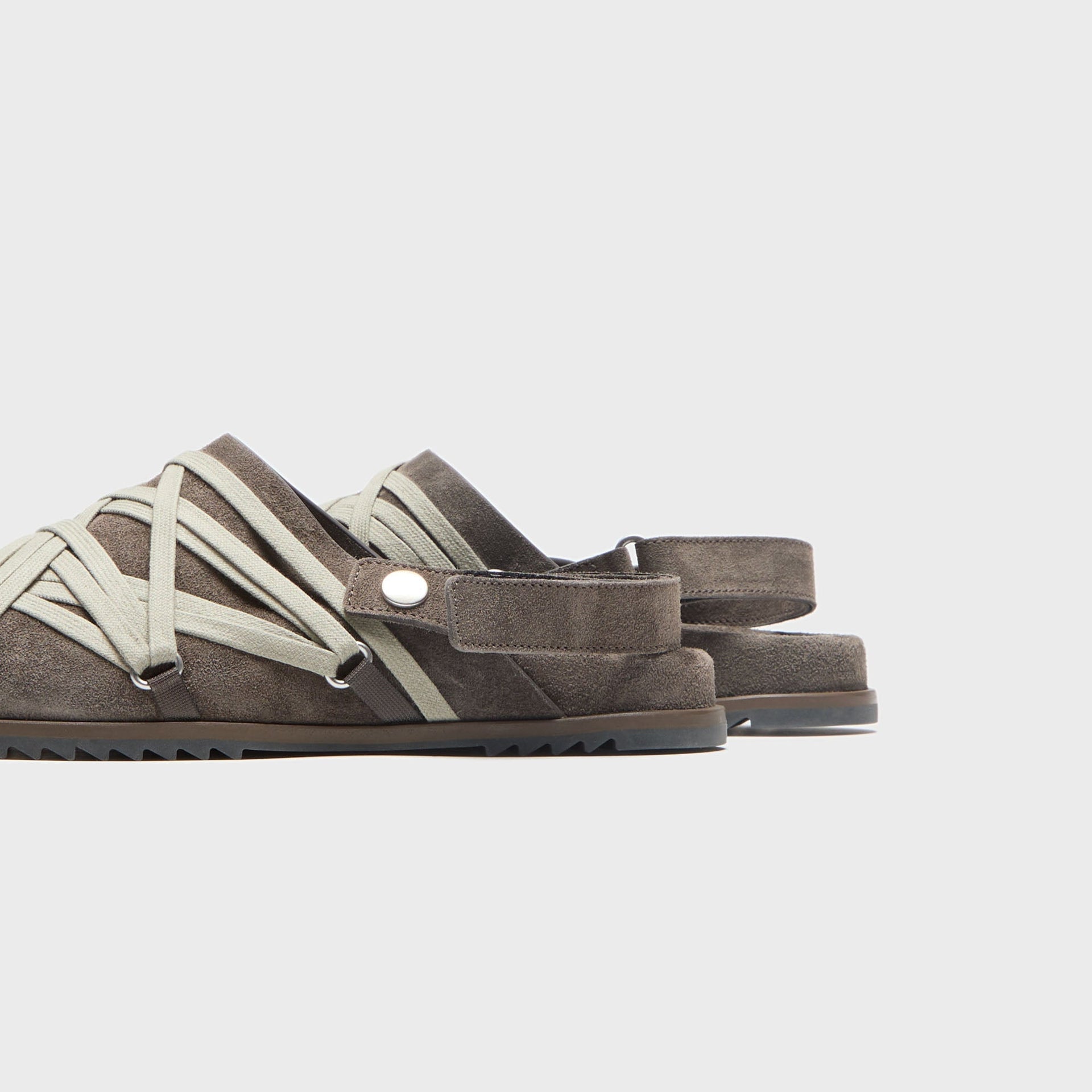 Rick Owens Megalace Mules - Granola Dust