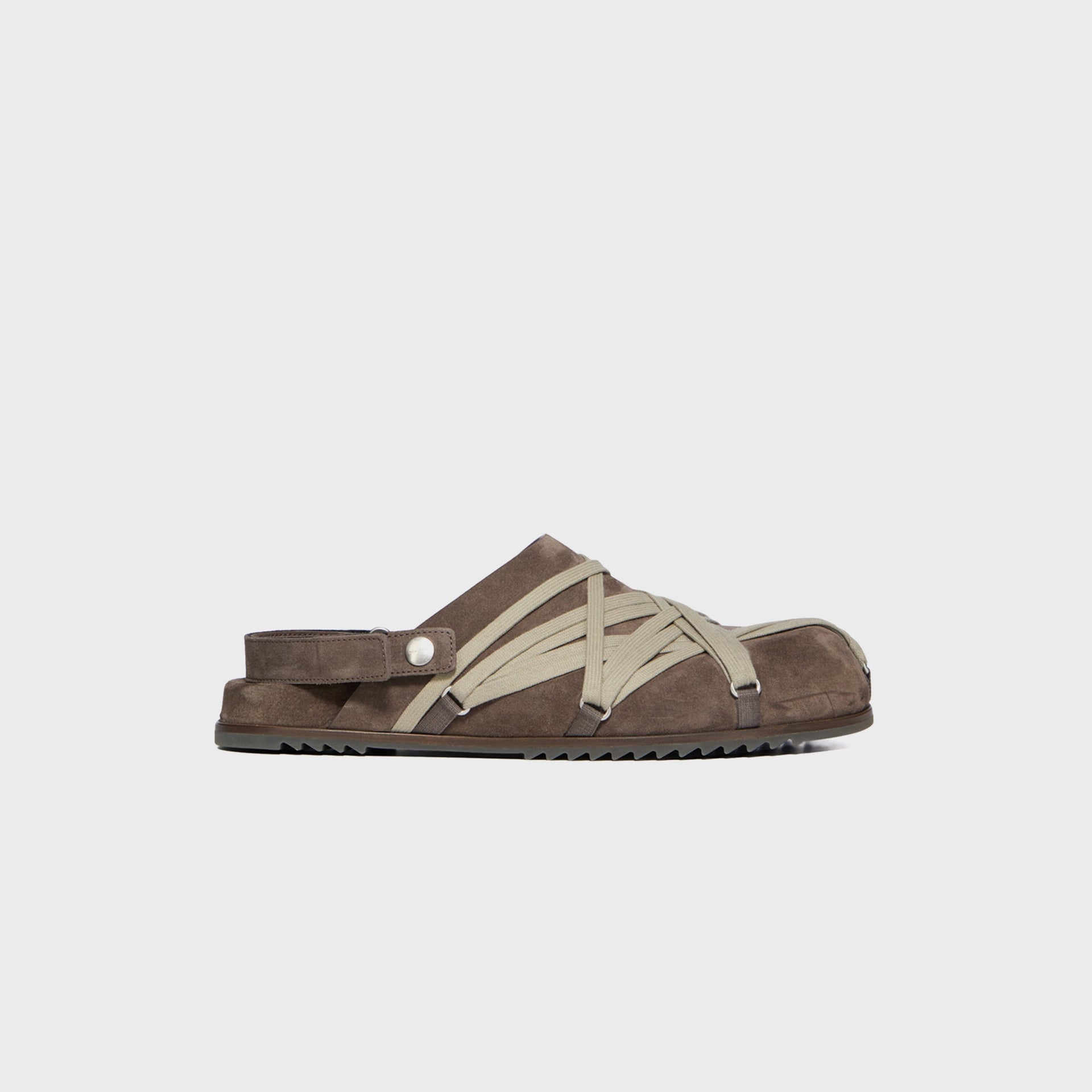 Rick Owens Megalace Mules - Granola Dust