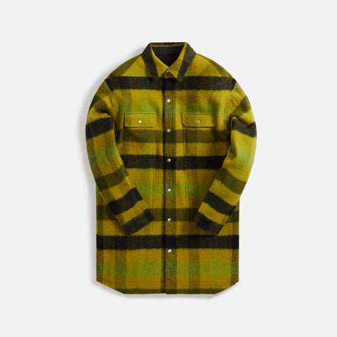 Rick Owens Oversized Outershirt - Acid Plaid