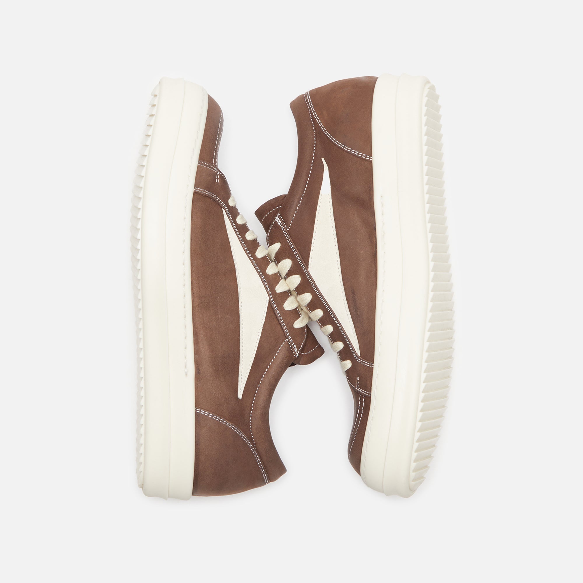 Rick Owens Vintage Sneakers - Brown / Milk / Milk – Kith Europe Rick Owens Vintage Sneakers - Brown / Milk / Milk – Kith Europe