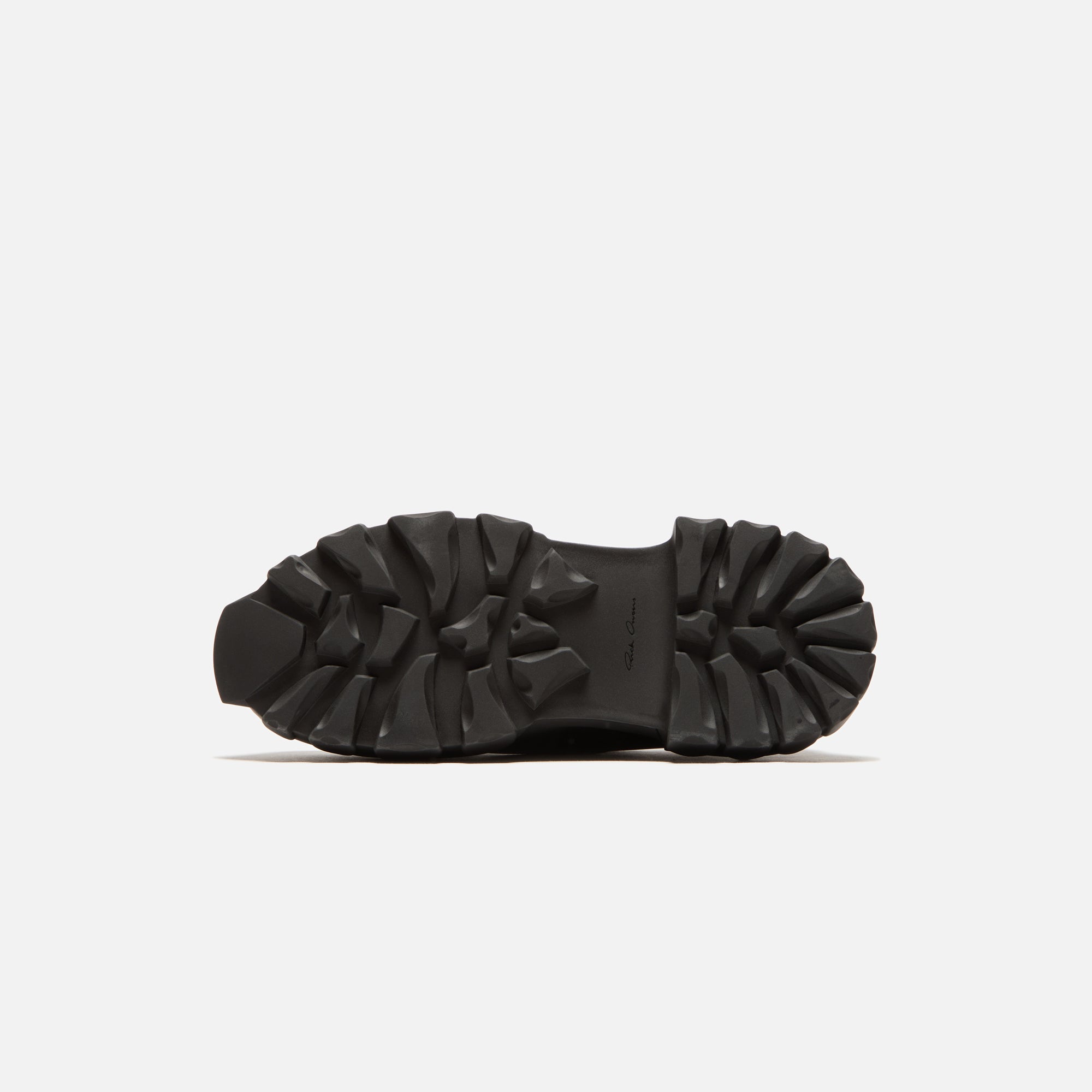 Rick Owens Laceup Bozo Tractor - Black /Black Scarpe in